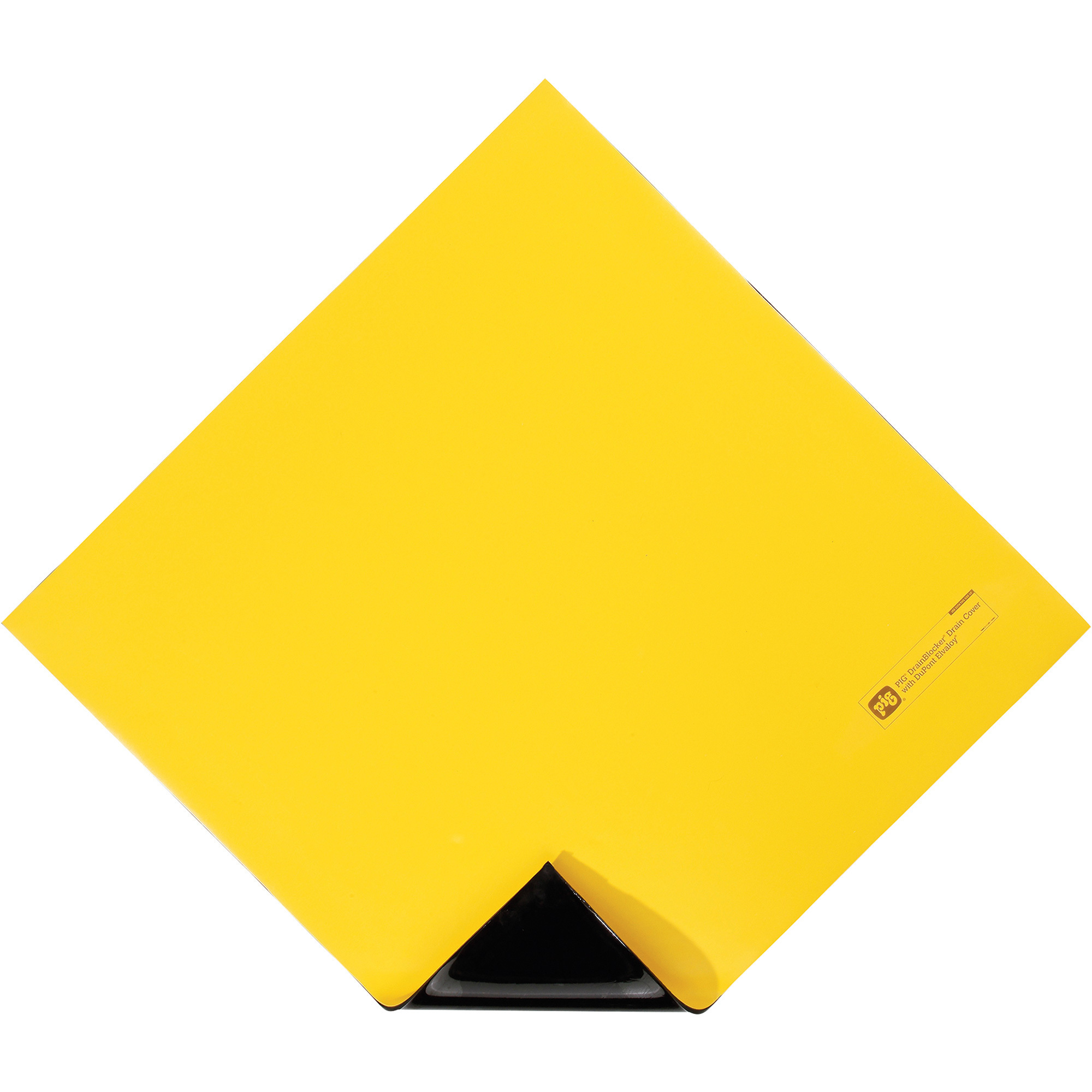 New Pig Drain Cover Blocker, 36in.L x 36in.W x 0.335in.H, Yellow and Black
