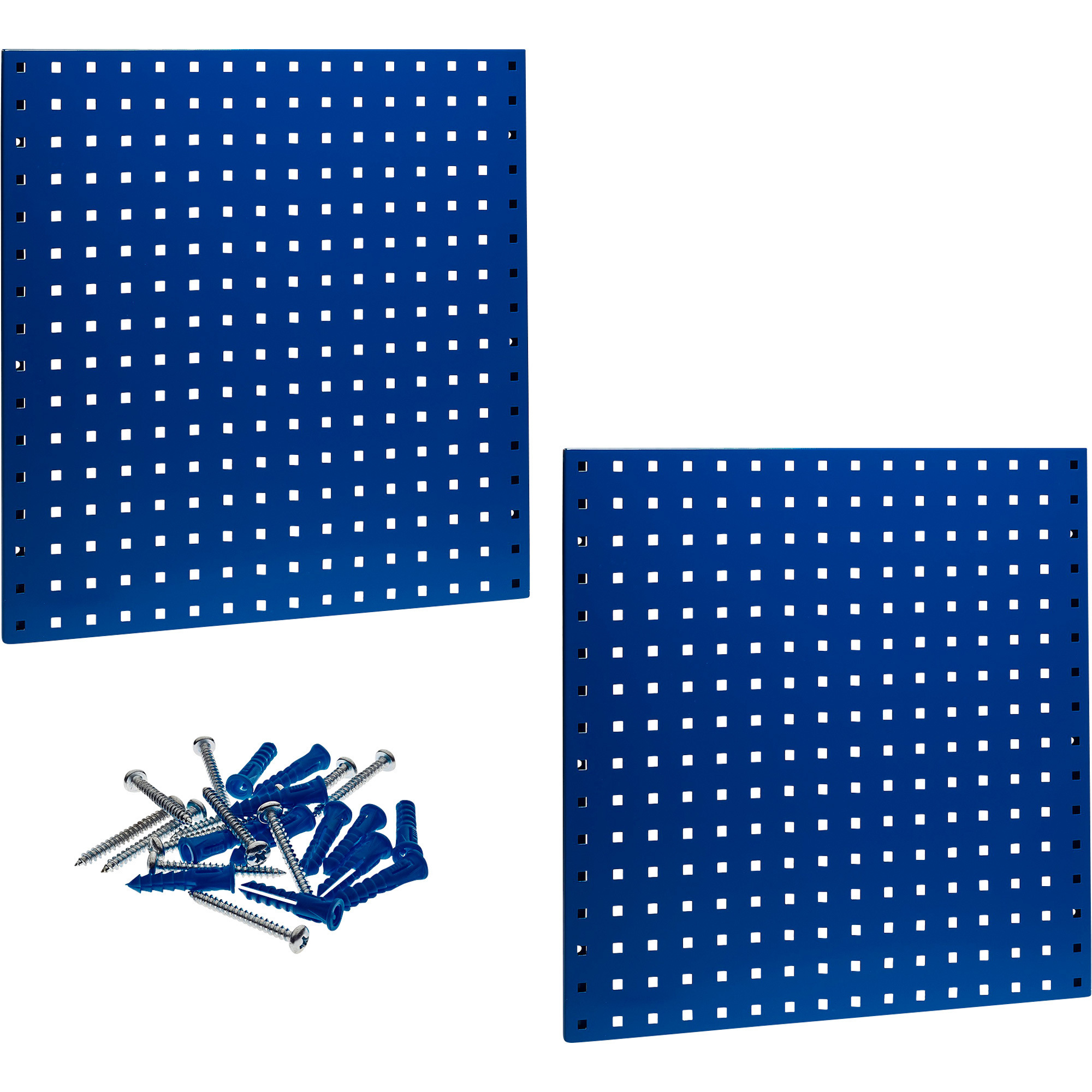Triton Products 2-Pk. LocBoard Steel Pegboards, 24.L x 24in.W, Blue, Model# LB1-B