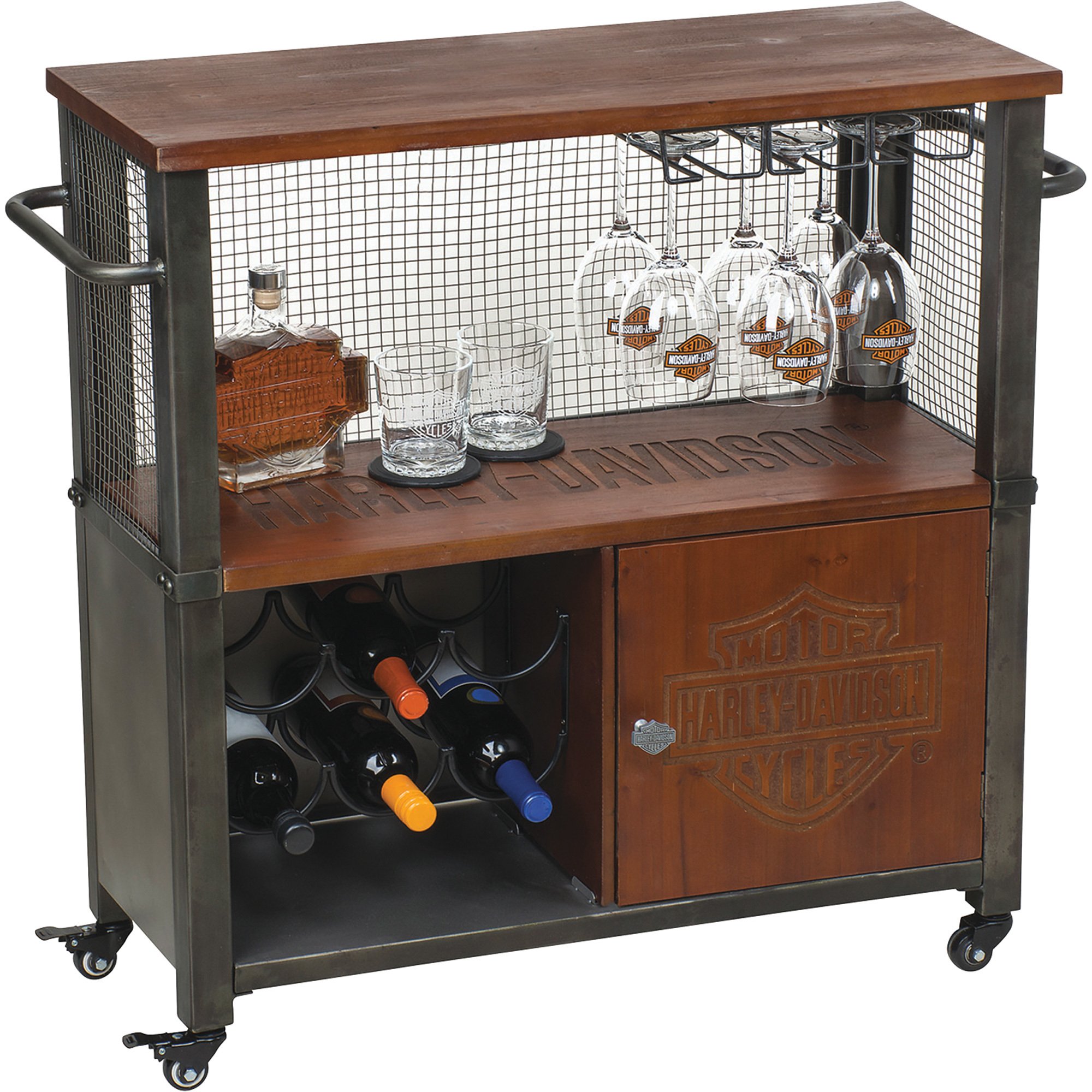 Harley-Davidson Industrial Bar Cart — x x Model
