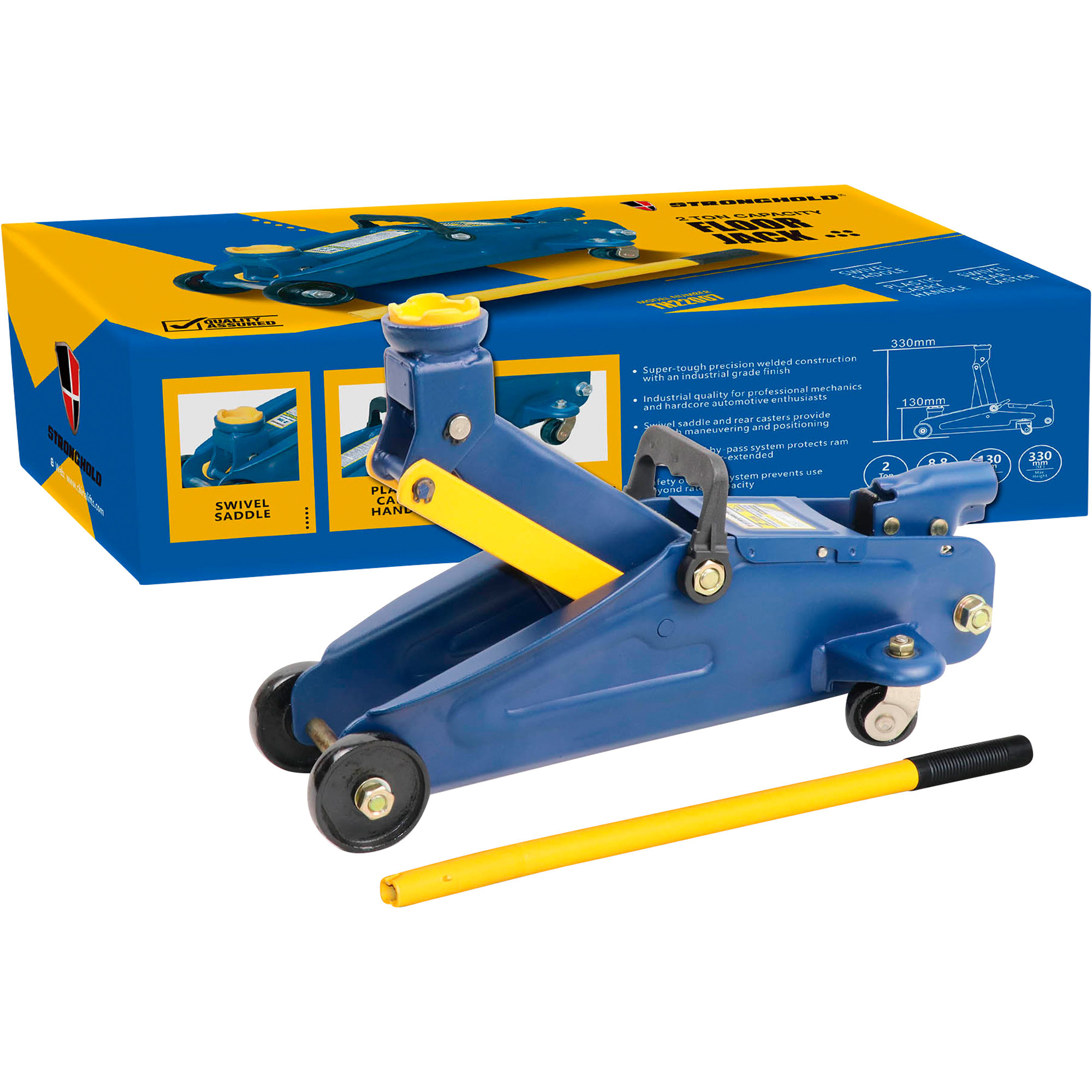 Stronghold Trolley Jack — 2Ton Capacity, Model TH22007B Northern Tool