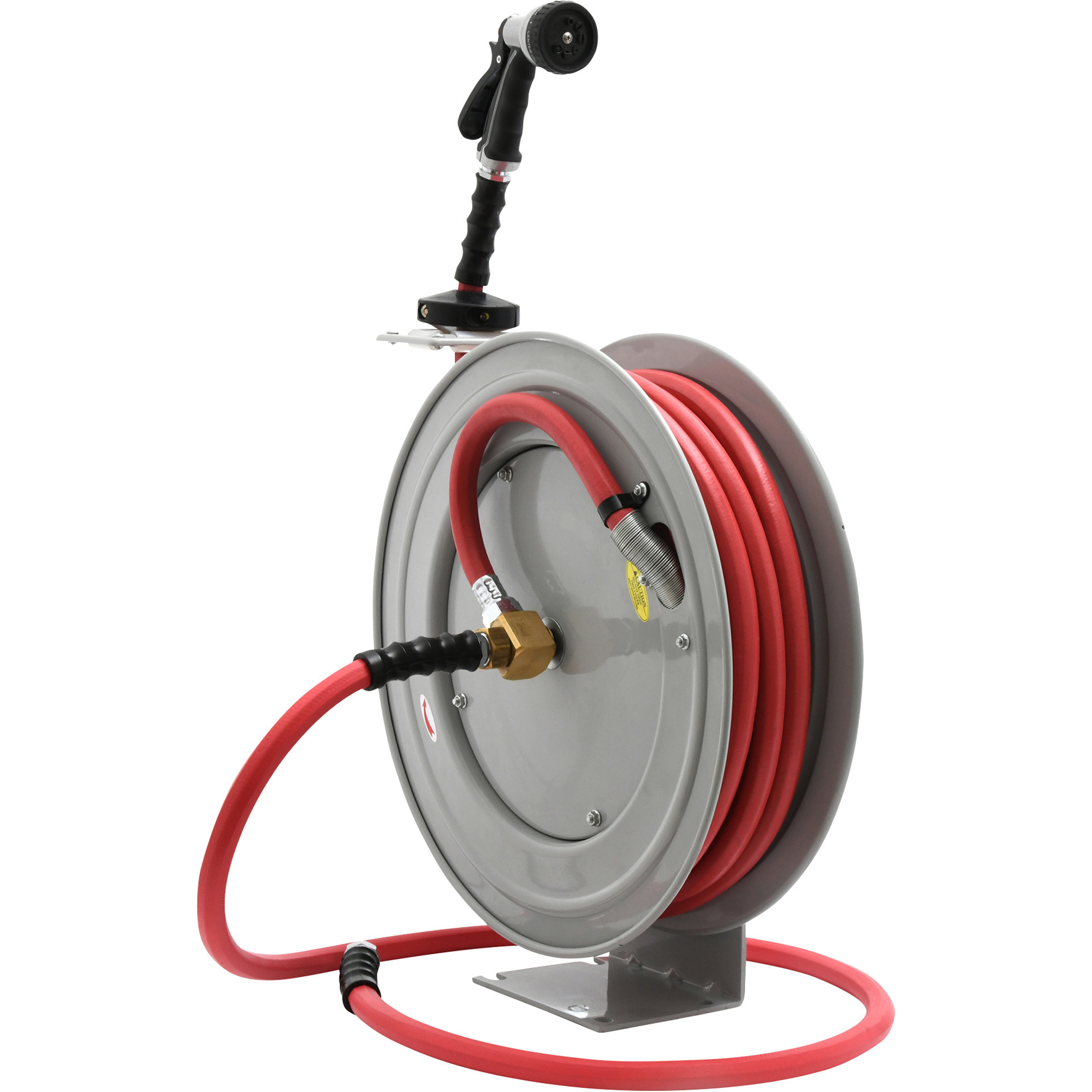 Hose reel and cable reel, Manual hose reel - Painted steel hose