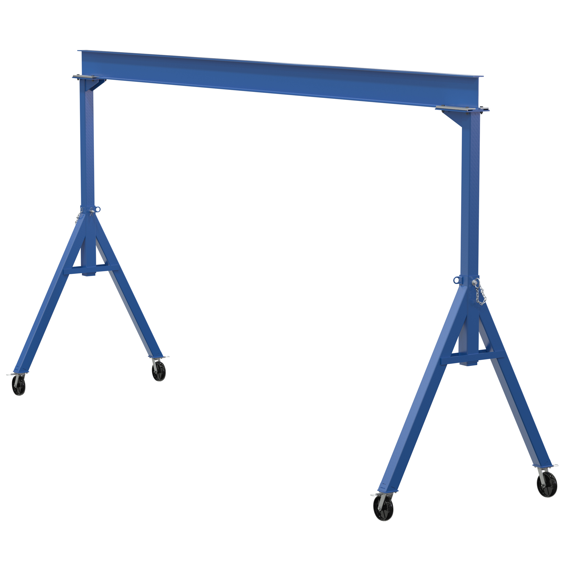 Vestil Steel Fixed Height Gantry Crane - 2000-Lb. Capacity, 8in. Locking Phenolic Casters, Model# FHS-2-20