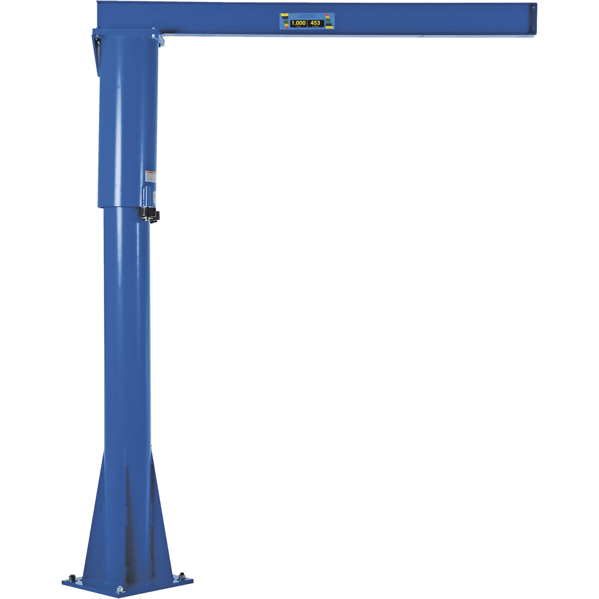 Vestil Floor Mounted Jib Crane - 1,000-Lb. Capacity, 360° Rotation ...
