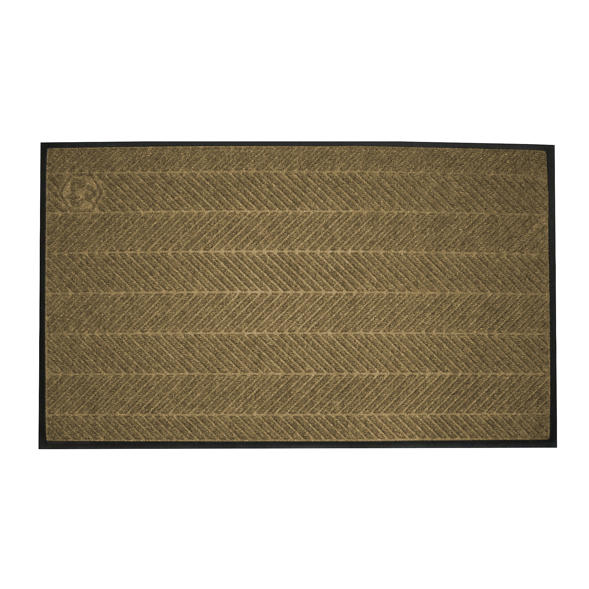 WaterHog, Max Herringbone Clas Khaki 3ft.x5ft. smooth, Width 36 in, Length 60 in, Thickness 3/8 in, Model# 22407635170