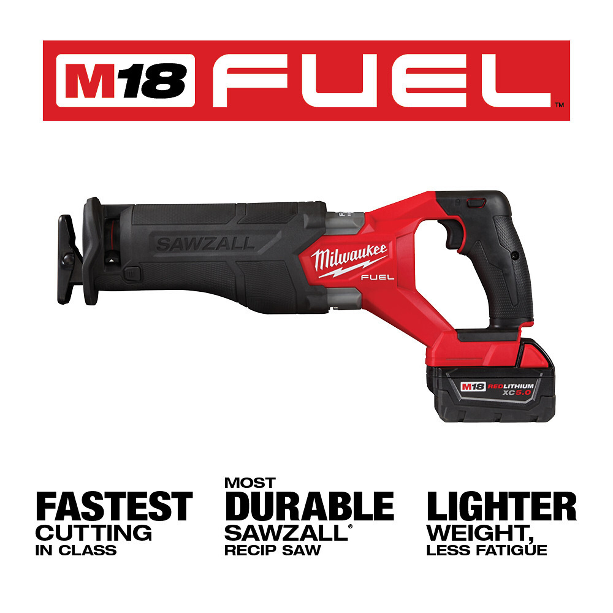 Milwaukee M Fuel Sawzall Recip Saw Kit One Xc Battery Model Northern Tool