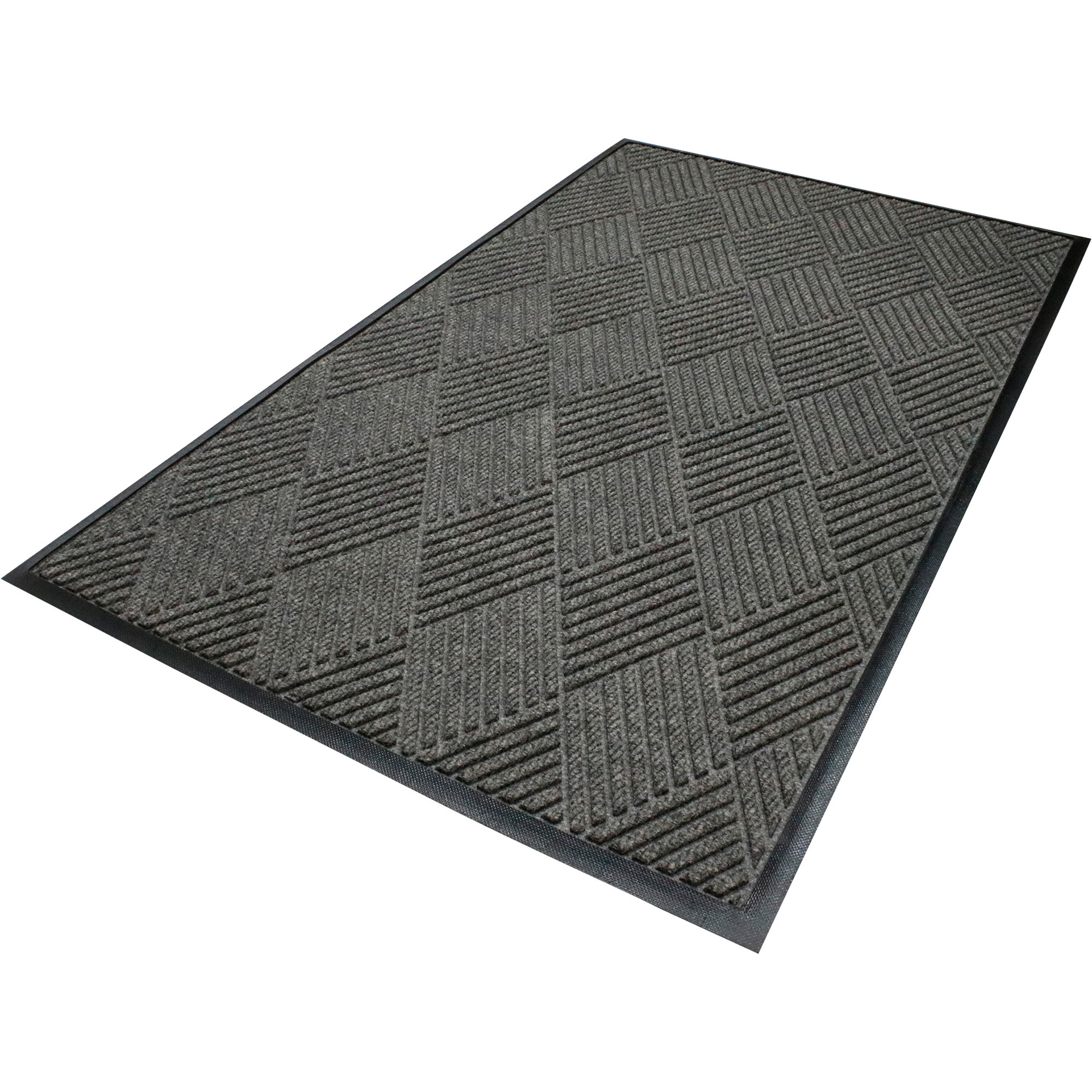 WaterHog, Max Diamond Fash Grey Ash 4x6 universal, Width 72 in, Length 48 in, Thickness 3/8 in, Model# 22977346070
