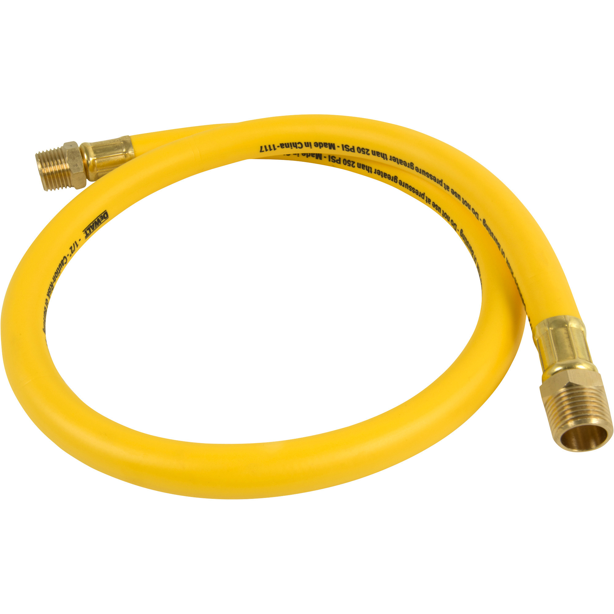 DEWALT Premium Hybrid Whip Hose, 1/2in. x 3ft., 250 PSI, Model# DXCM012-0210