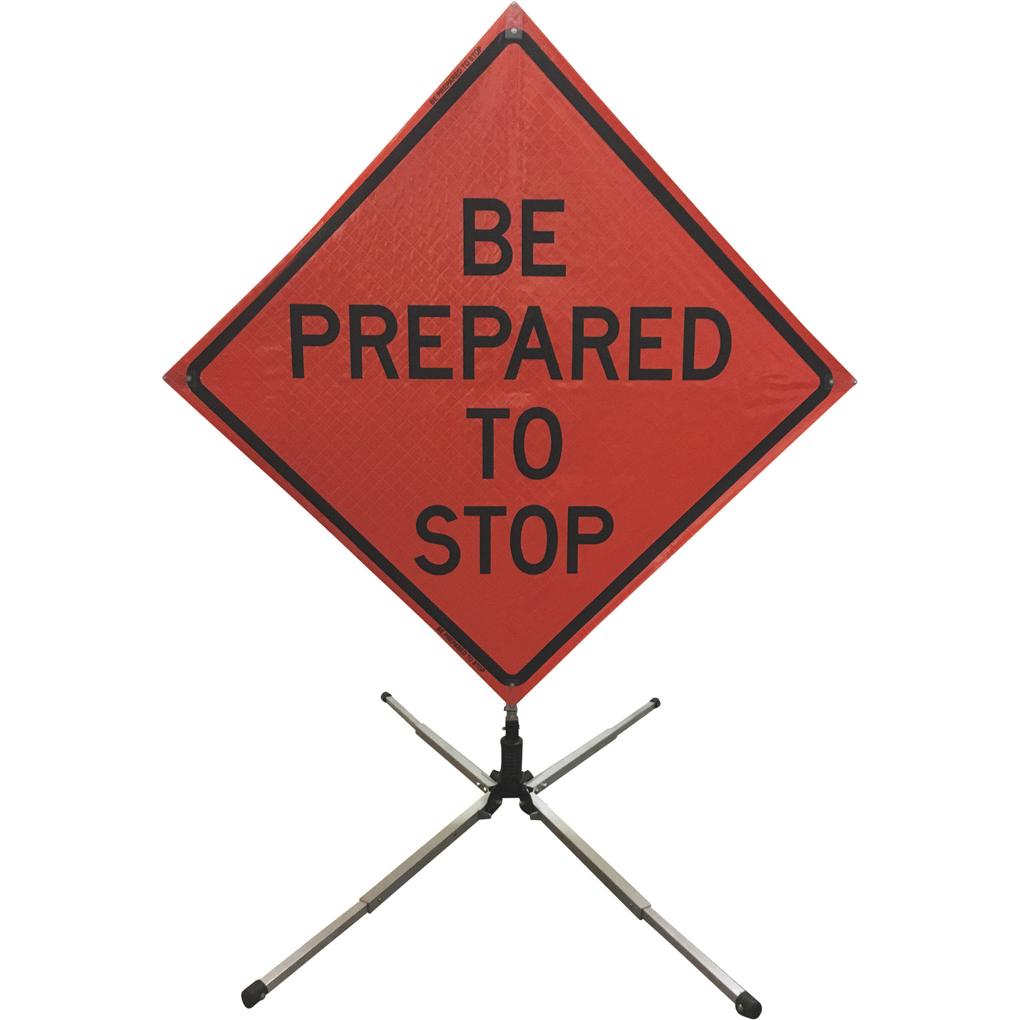 WATCHDOG Single-Spring Stand for Roll-Up Traffic Safety Sign, Aluminum, for 36in. x 36in. or 48in. x 48in. Sign, Model# SS310A