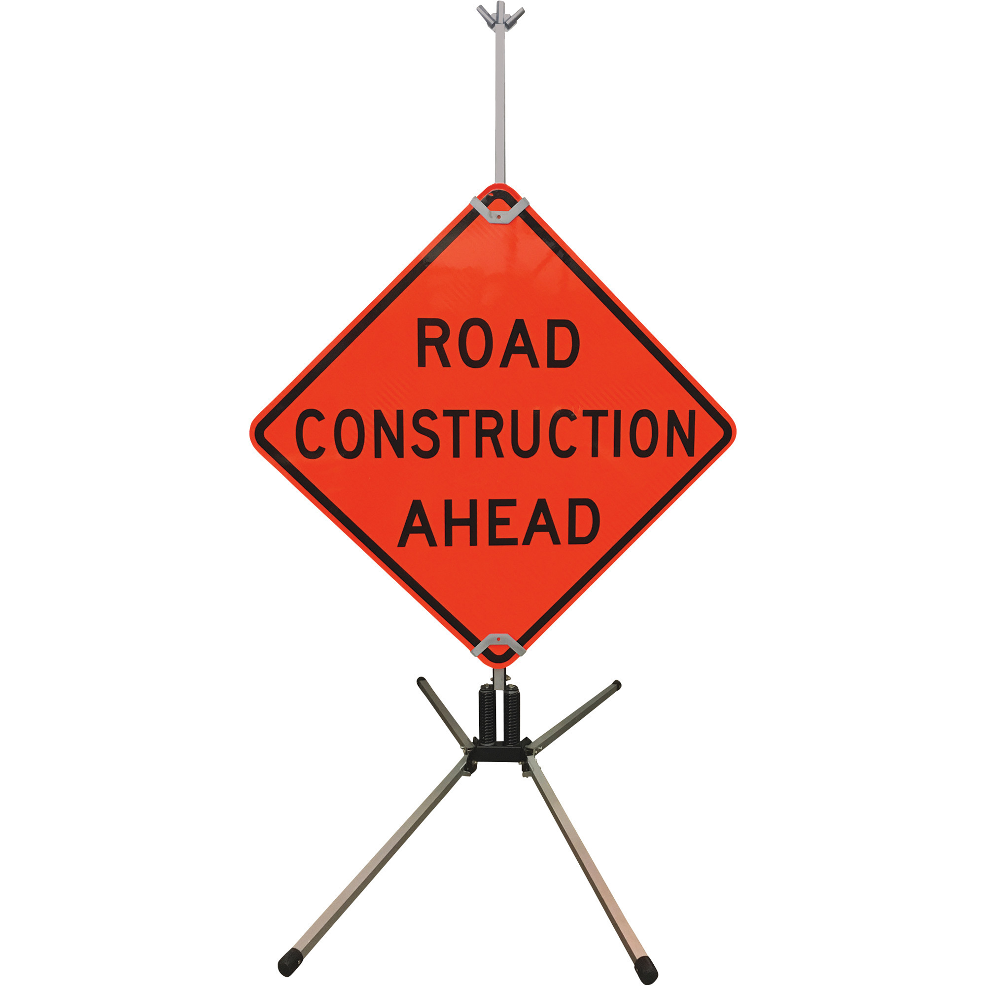 WATCHDOG Heavy-Duty Double-Spring Safety Sign Stand for Rigid Sign, For 36in. x 36in. or 48in. x 48in. Sign, Model# SS420A