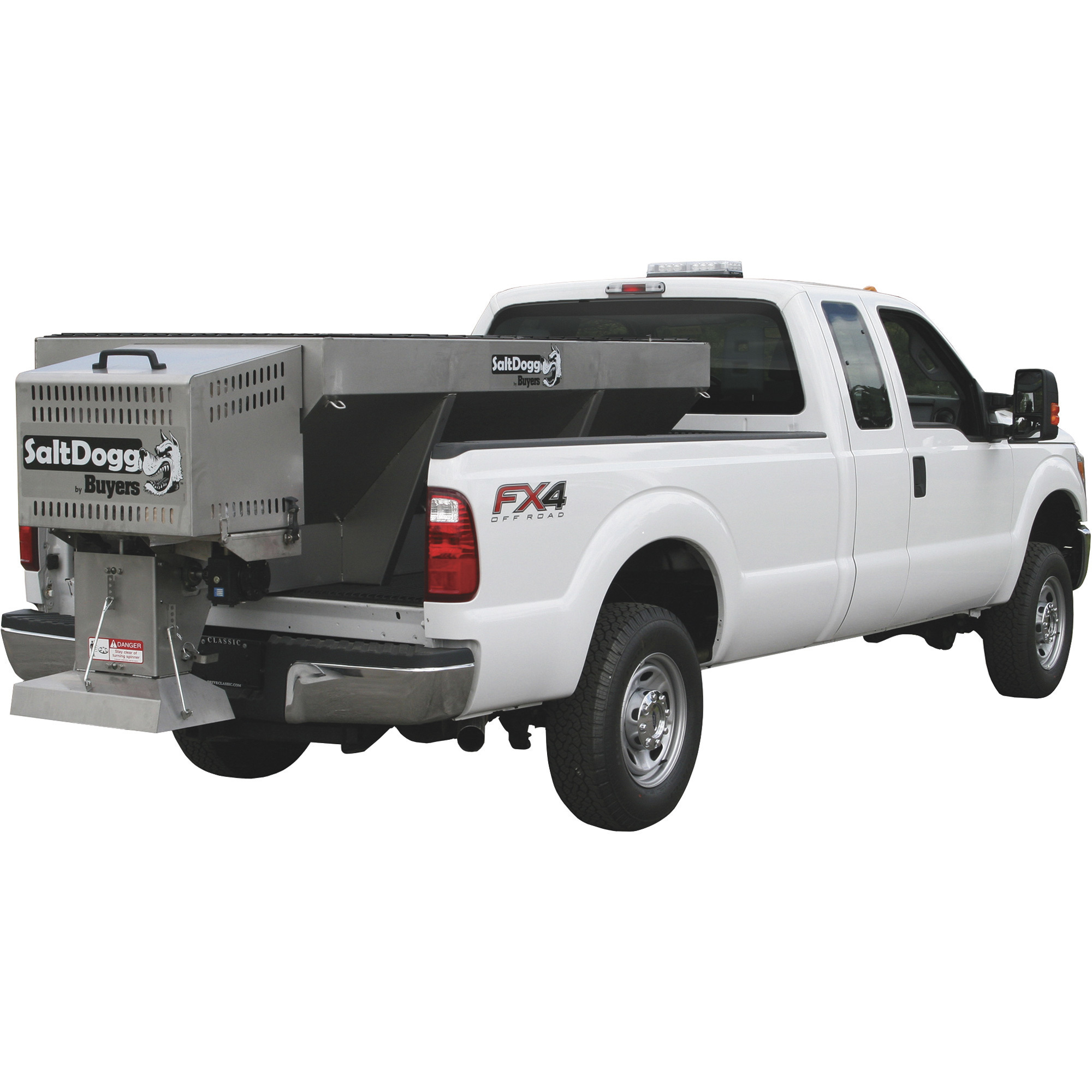 Buyers Salt Dogg, SaltDogg 2.0 Cubic Yard Gas Stainless Steel Hopper Spreader, Max. Spread Width 30 ft, Model# 1400050SS