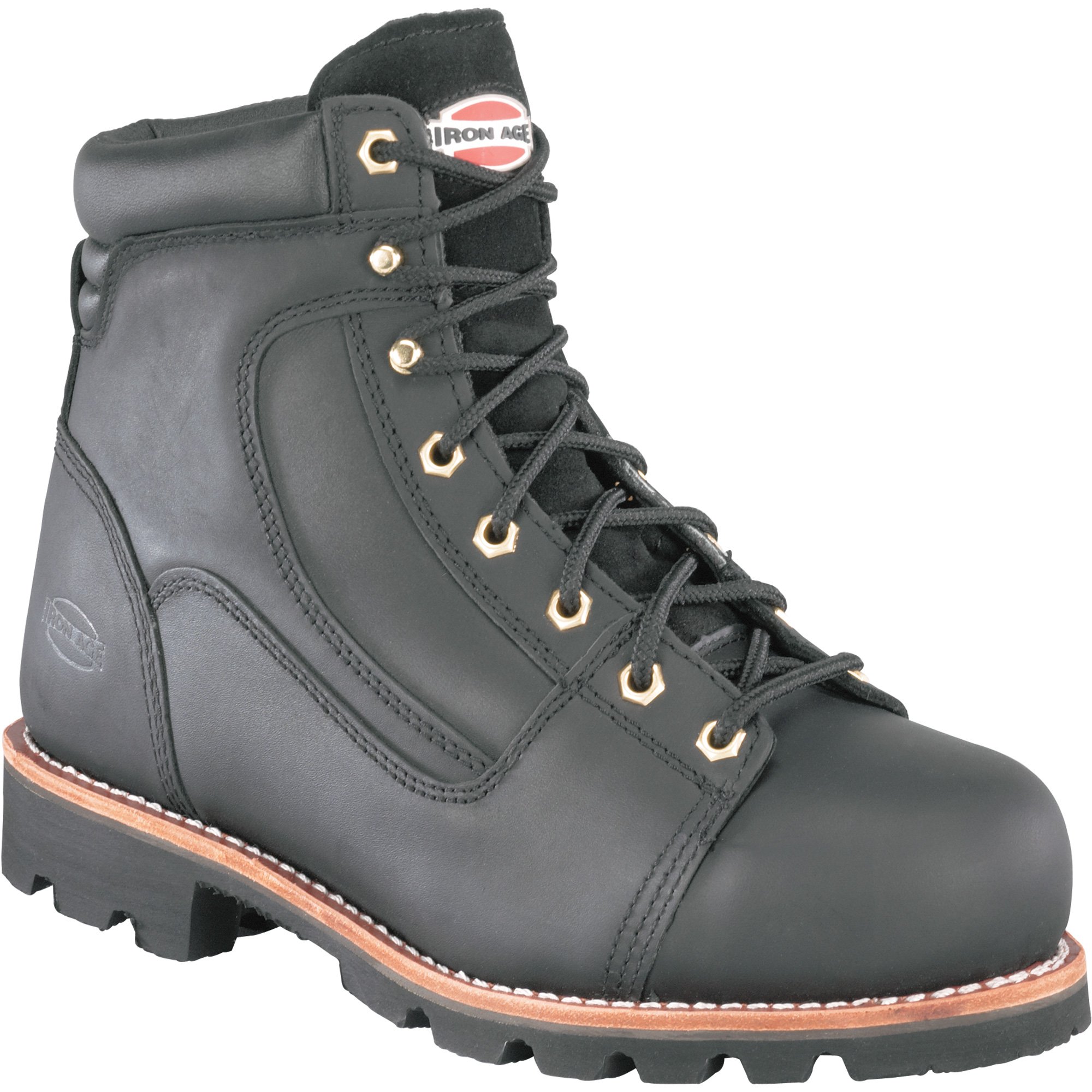 Iron Age sz 12 hiker work boot Iron Age, 6in. Work Boot, Size 12, Width Wide, Color Black  main image 3