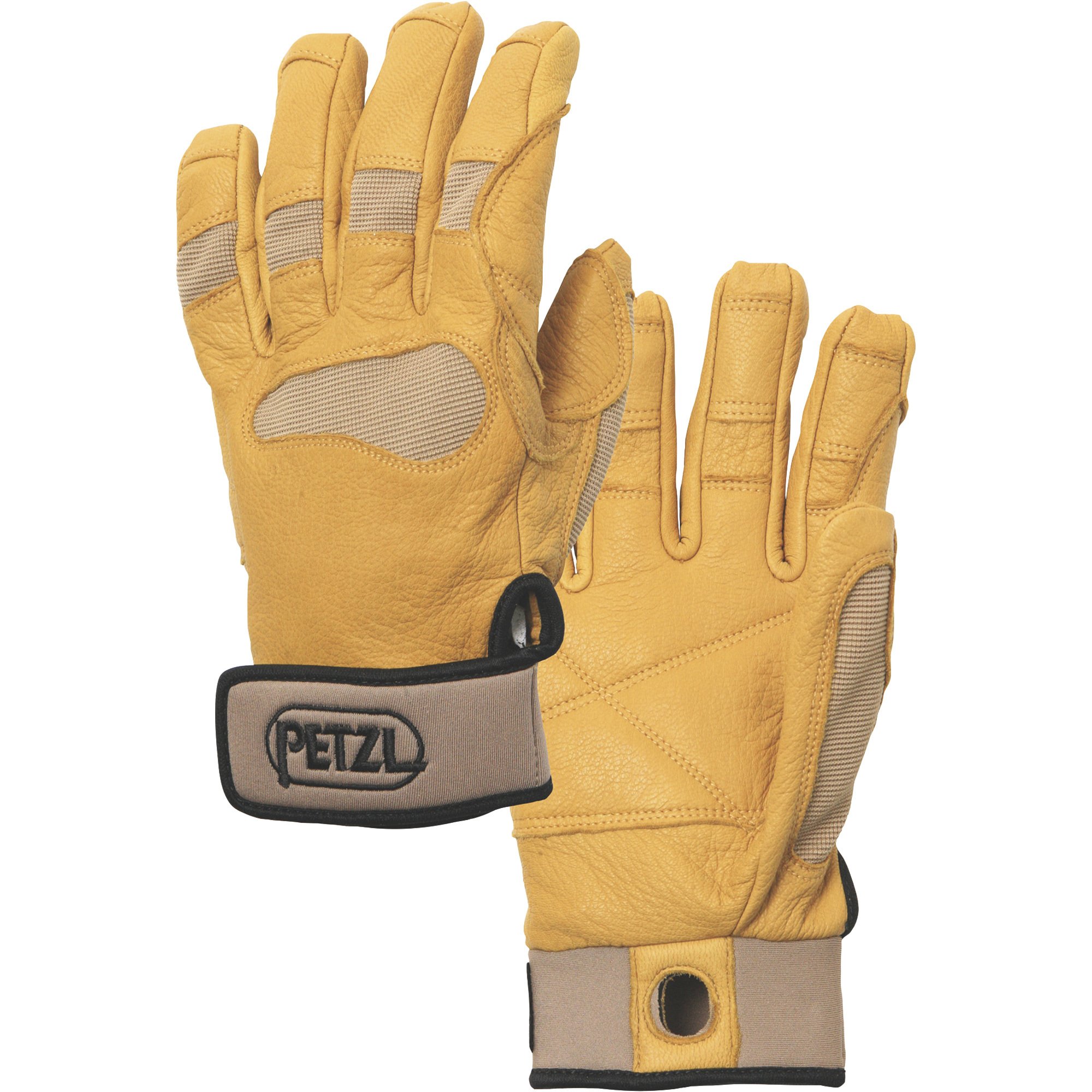 Petzl Cordex Plus MediumWeight Belay/Rappel Gloves — Tan, Medium