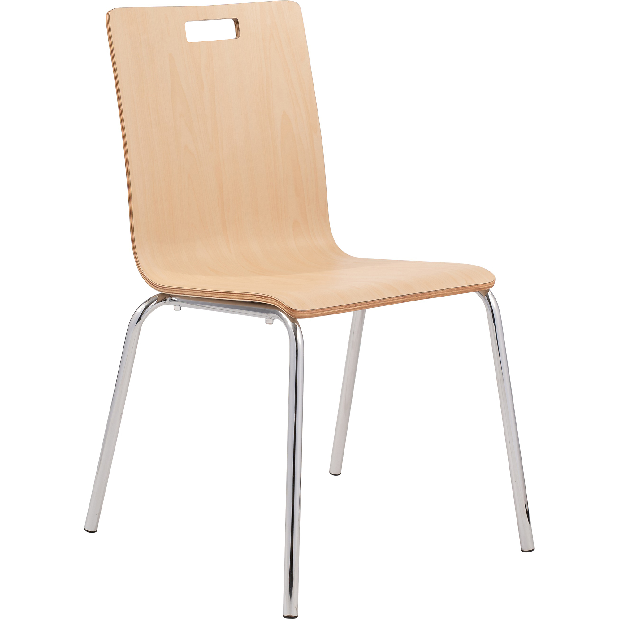 National Public Seating Bushwick Cafe Chair, Natural Finish, Model# BCC22