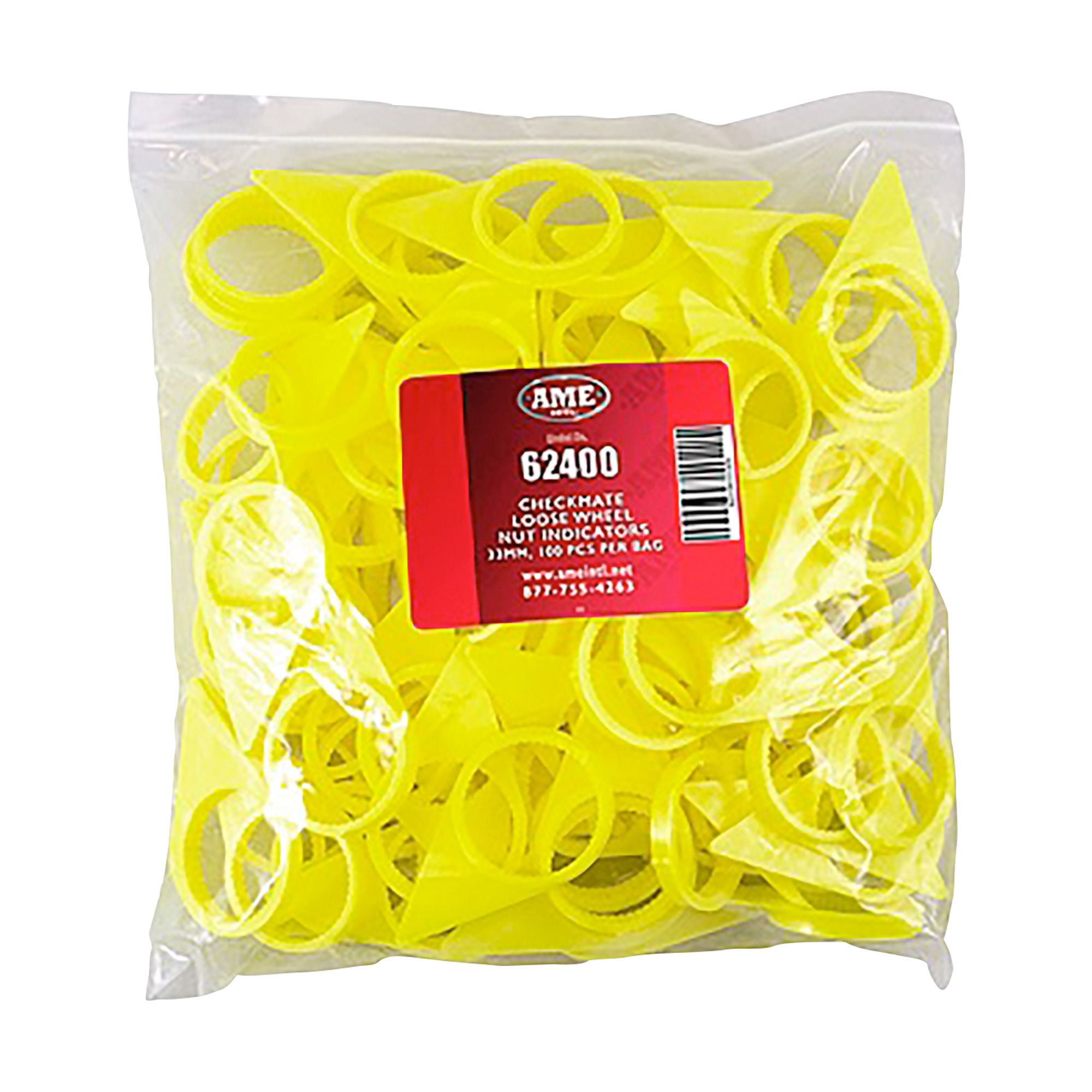 AME International 3MM Checkmate Indicator, 100Pc. Set of Lug Nut