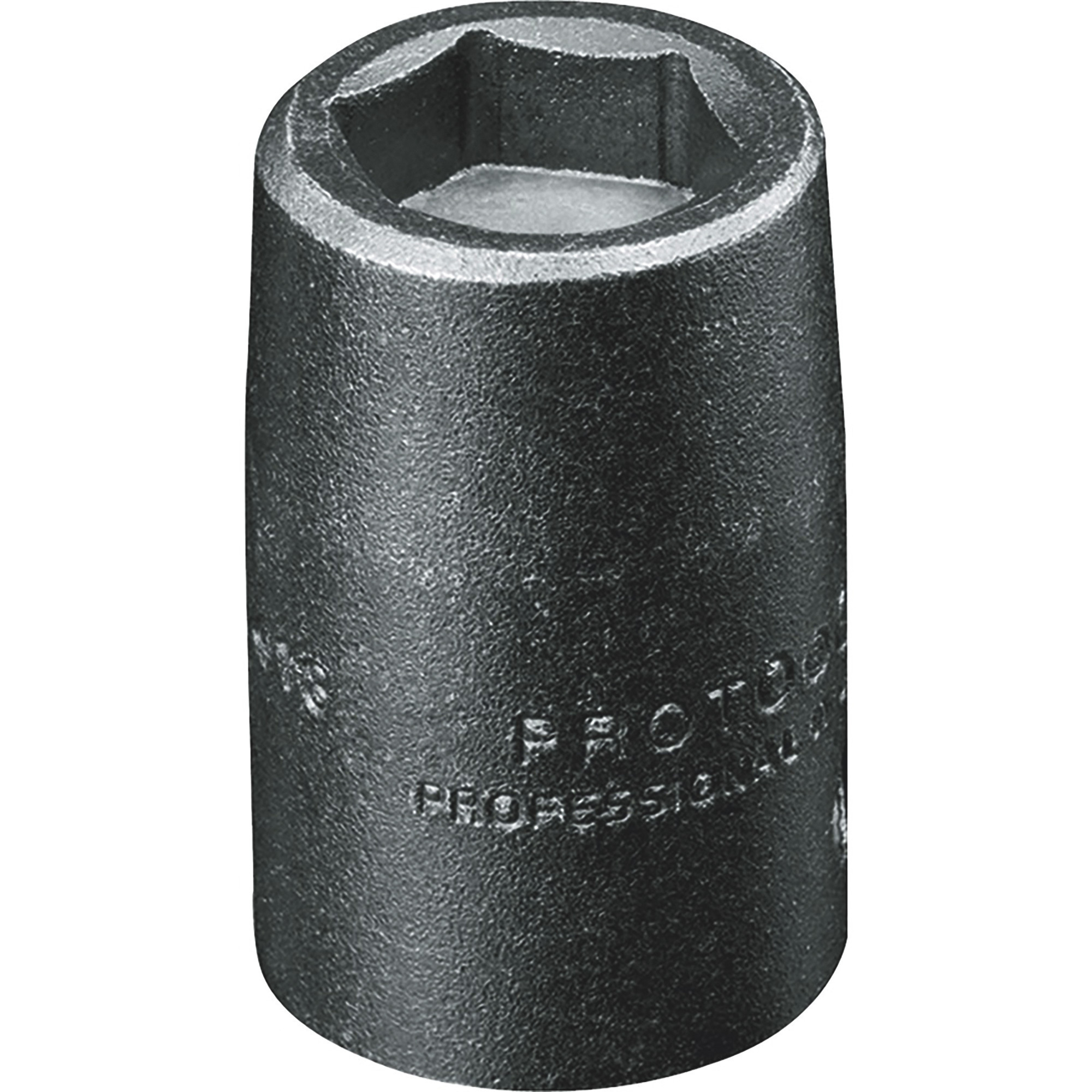ProtoGrip 3/8in. Drive, 9/16in. SAE Magnetic Socket, 6 Point, Black Oxide, Model# J7218HF