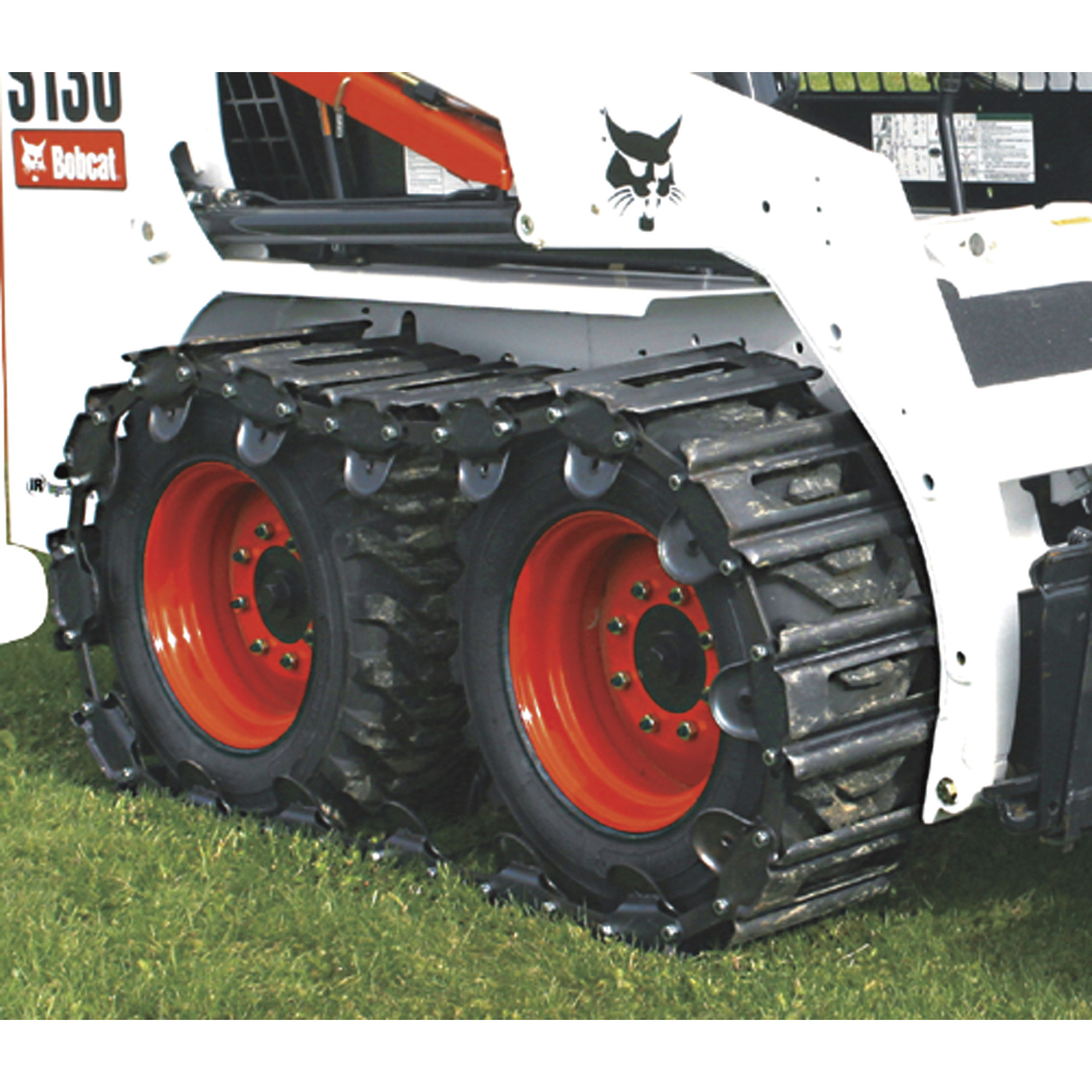 TracksPlus Steel Skid-Steer Tracks for Bobcat 873, S220, S250 and S300, 1 Pair, Model# T-1200N/40