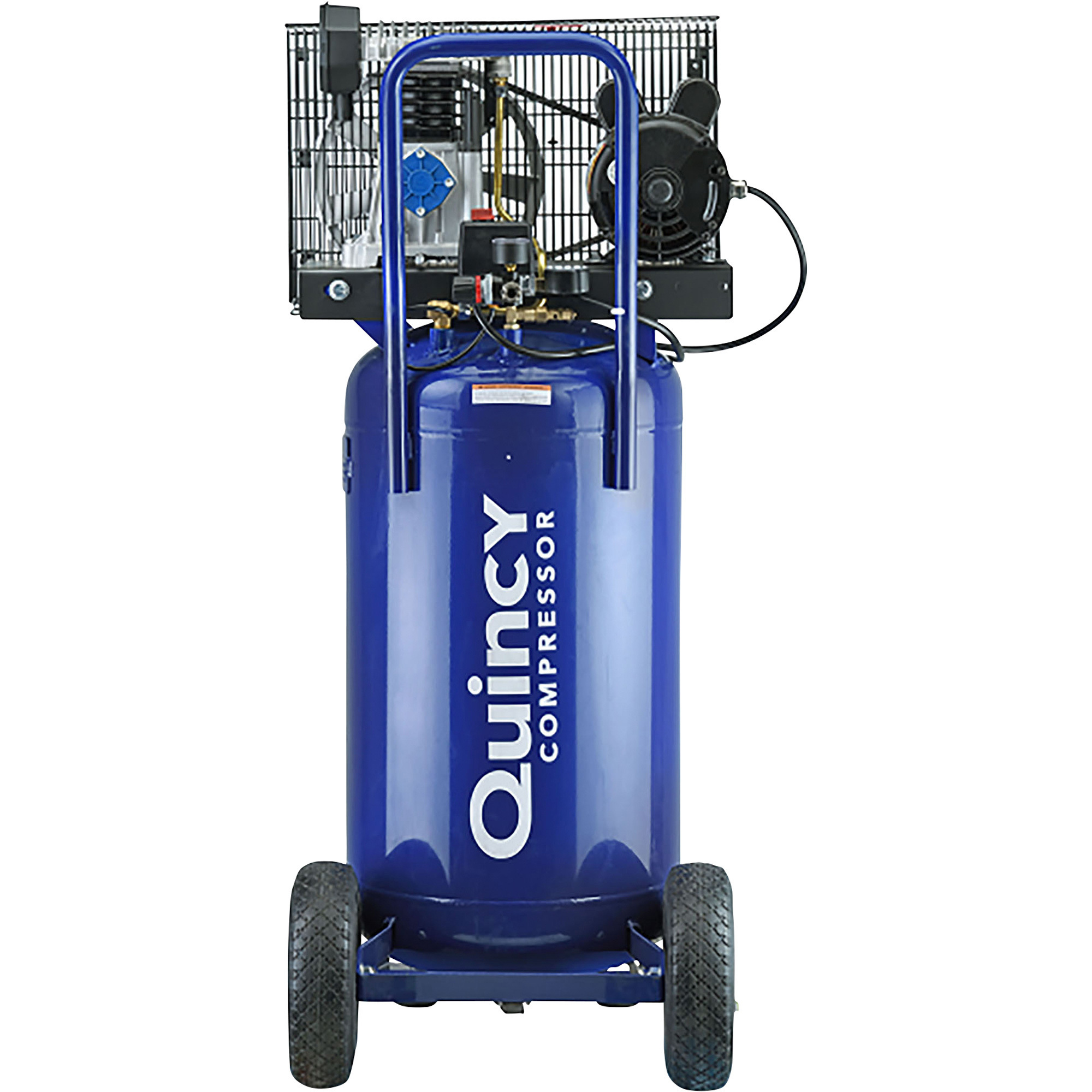 Quincy Single-Stage Portable Electric Air Compressor, 2 HP, 24-Gallon  Vertical, 7.4 CFM, Model# Q12124VP