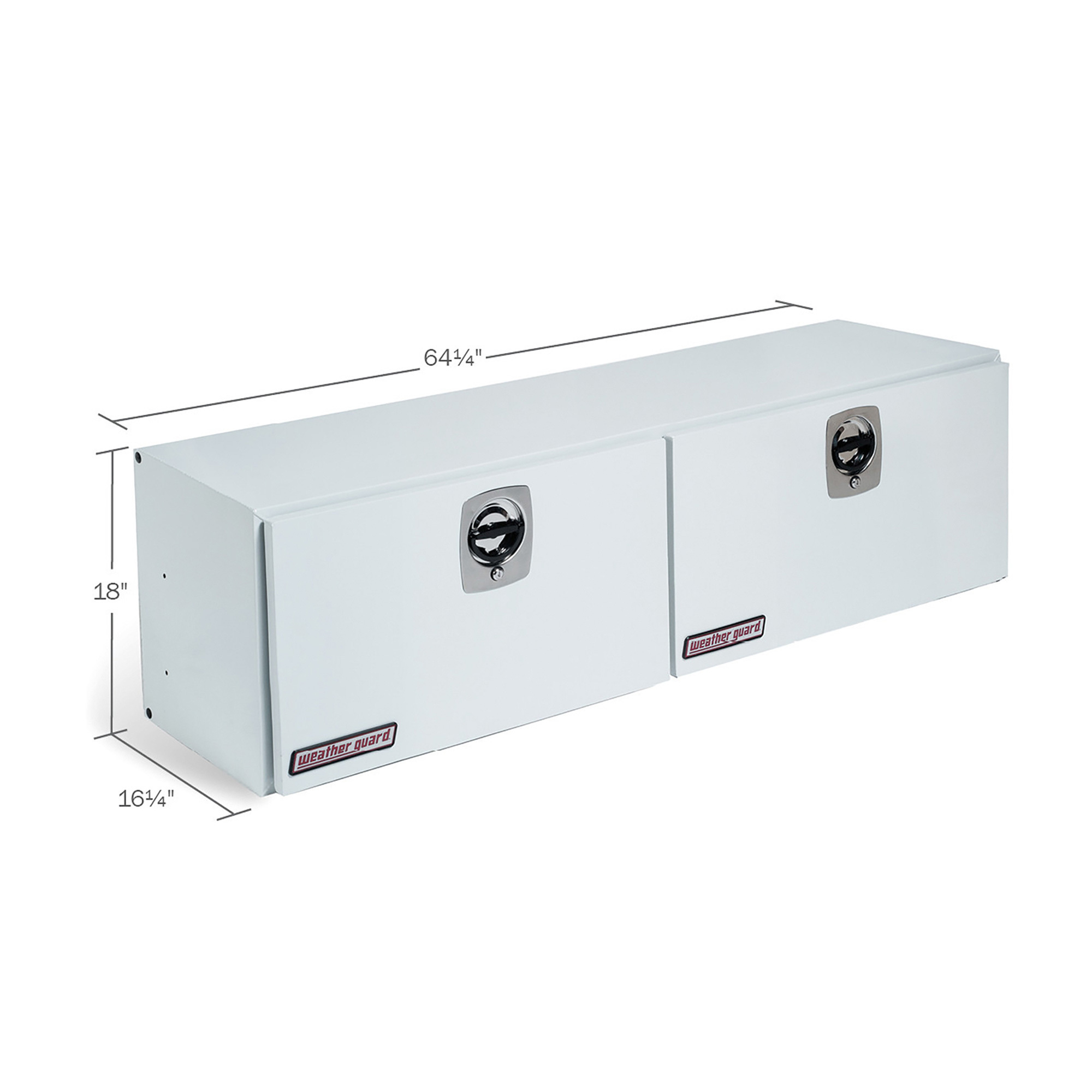 Weather Guard SuperSide SideMount Truck Tool Box, Steel, Brite White