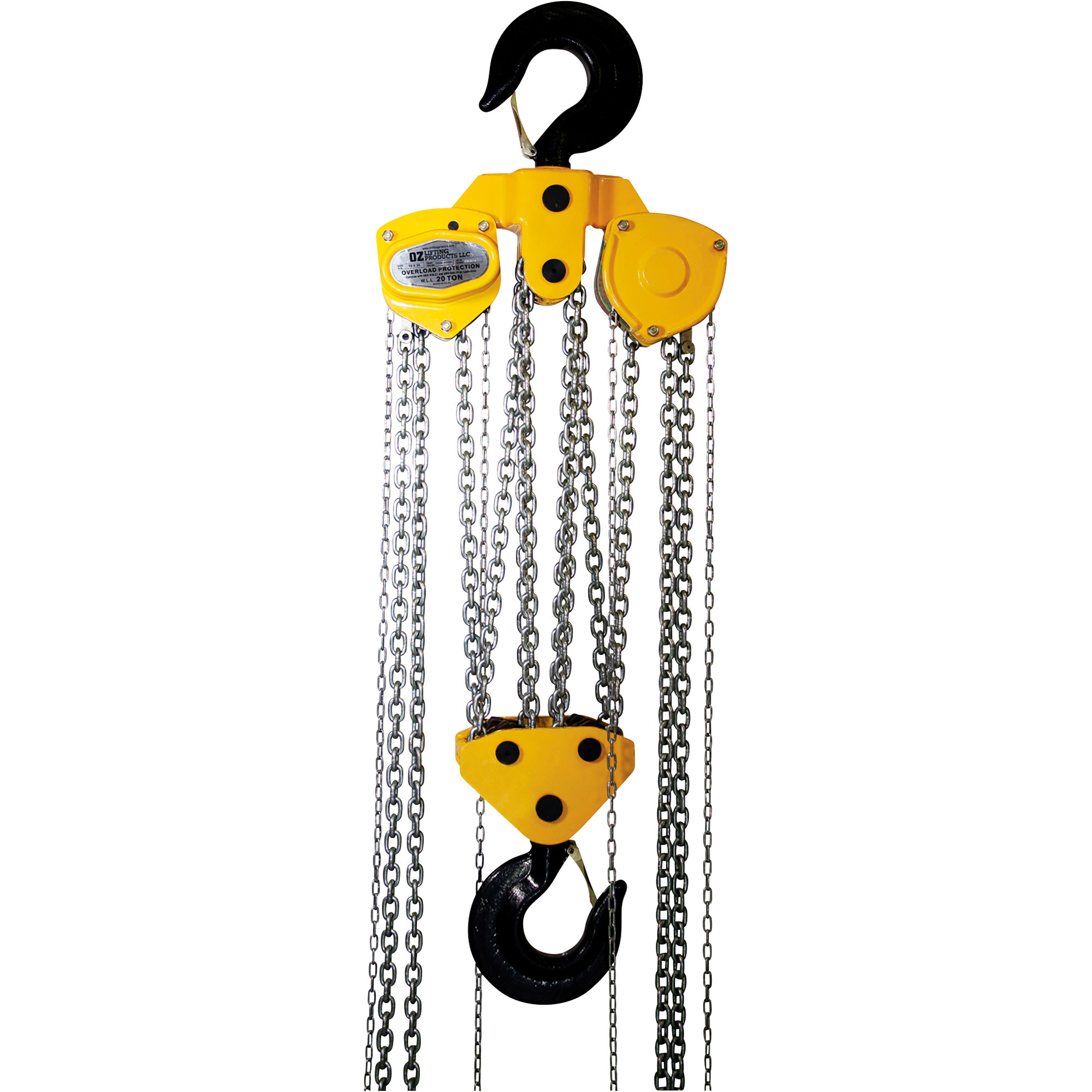 OZ Lifting Products Premium Manual Chain Hoist, 20-Ton Capacity, 10ft. Lift Height, Model# OZ200-10CHOP