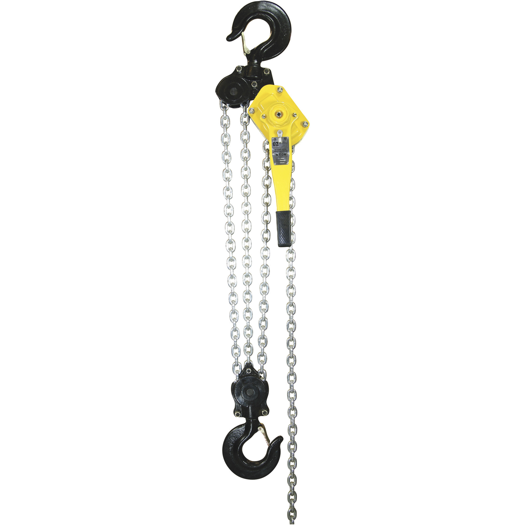 OZ Lifting Products Premium Lever Hoist, 9-Ton Capacity, 15ft. Lift, Model# OZ900-15LHOP