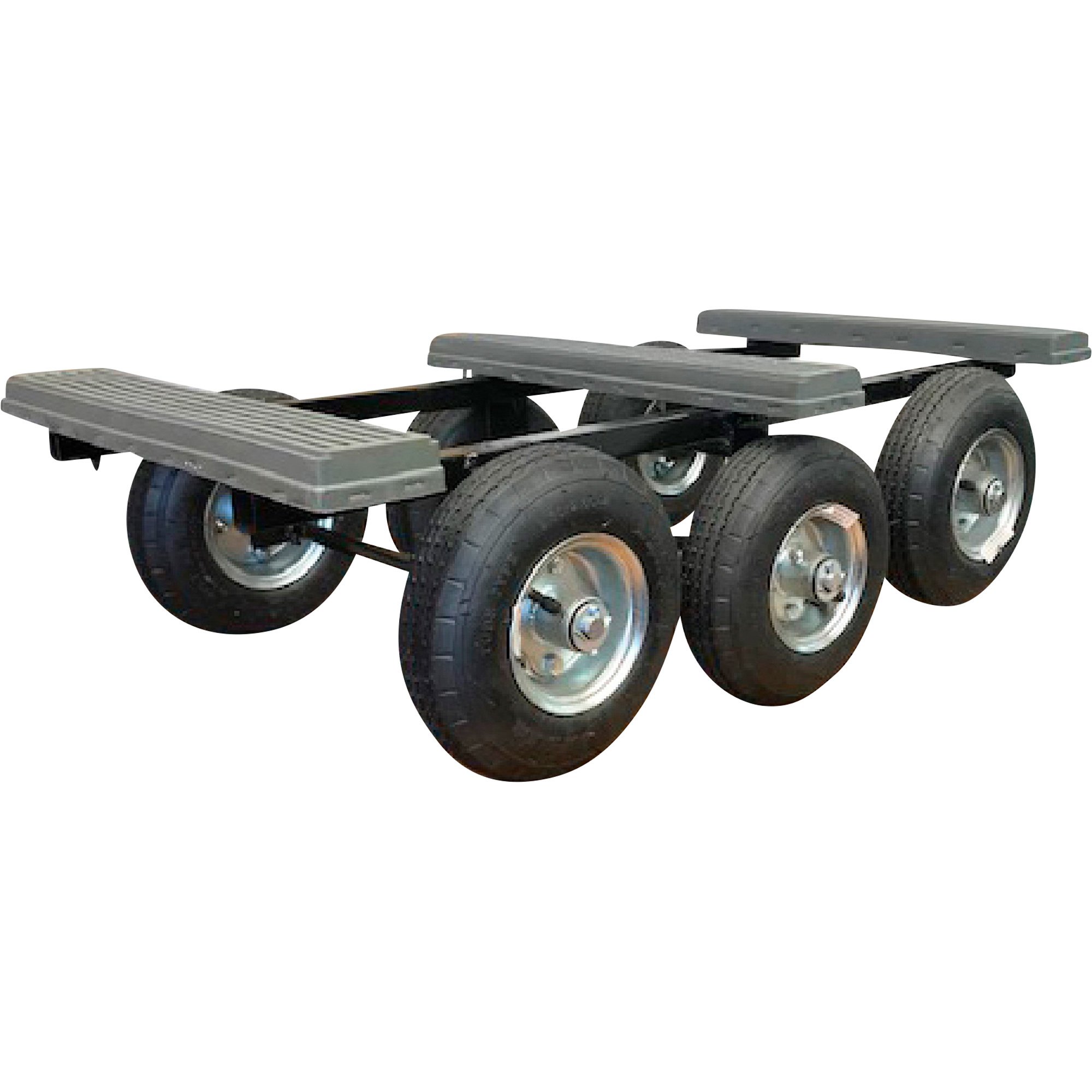 Pro Built USA 6-Wheel, 360° Swivel Steel and Oak Dolly — 3000-Lb ...