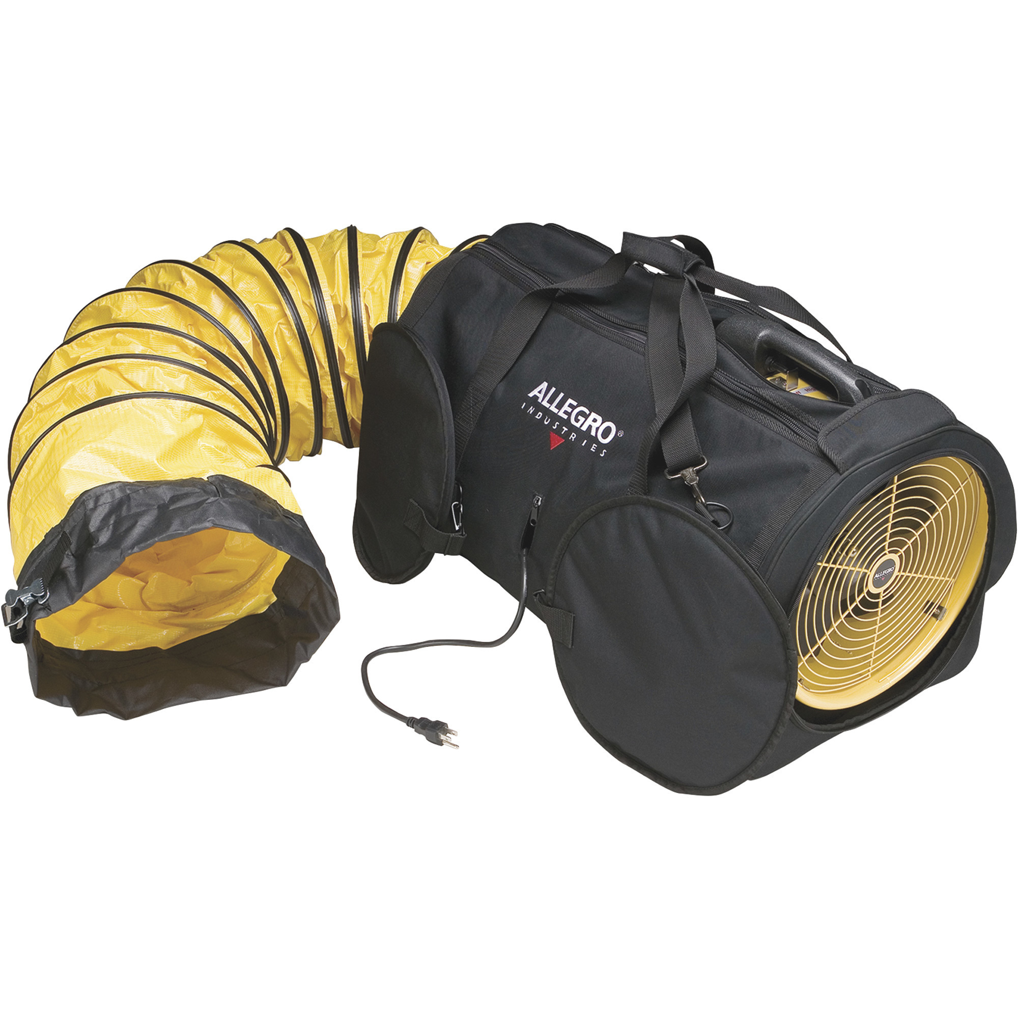 Allegro Continuation Axial 12in. Blower Built into Custom Carry/Storage Bag with 15ft. Ducting