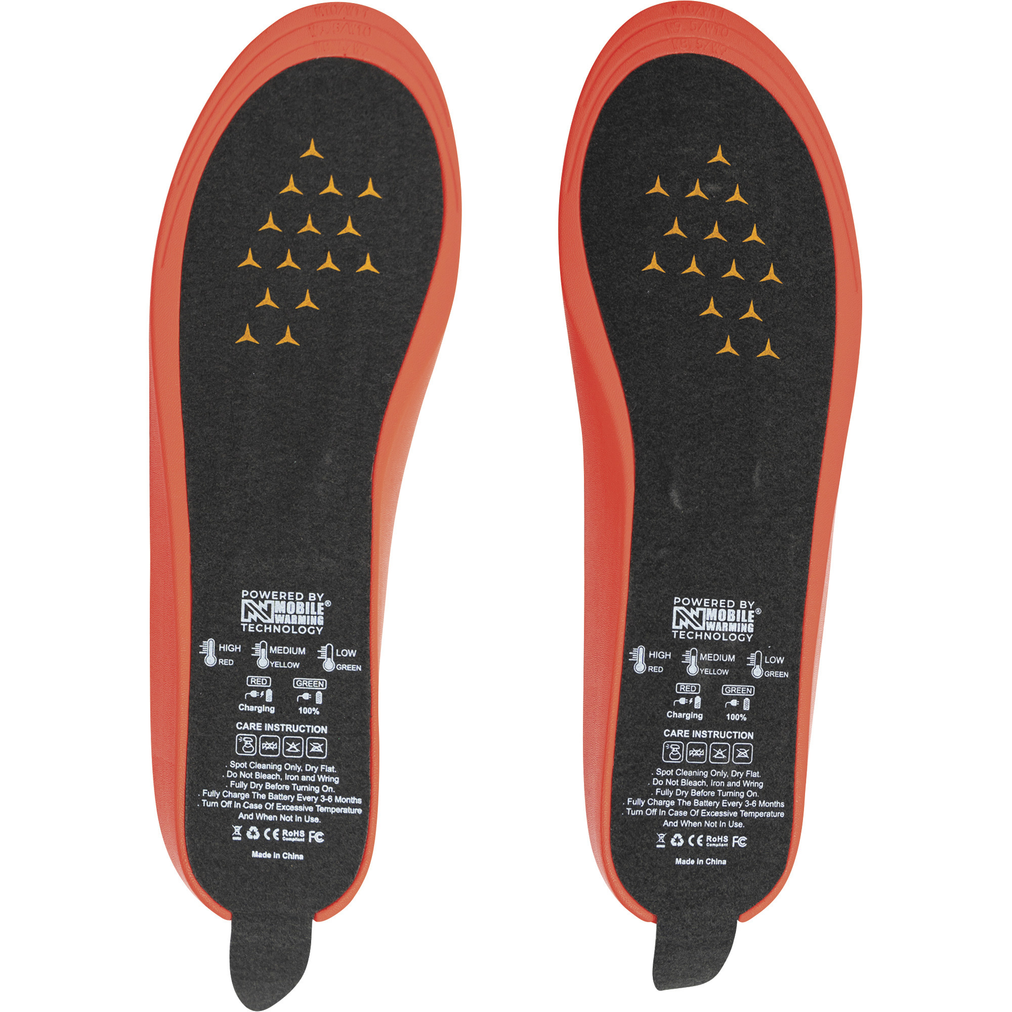 Mobile Warming Fieldsheer Heated Insoles, 1 Pair, Small, Model# MWUS08010220