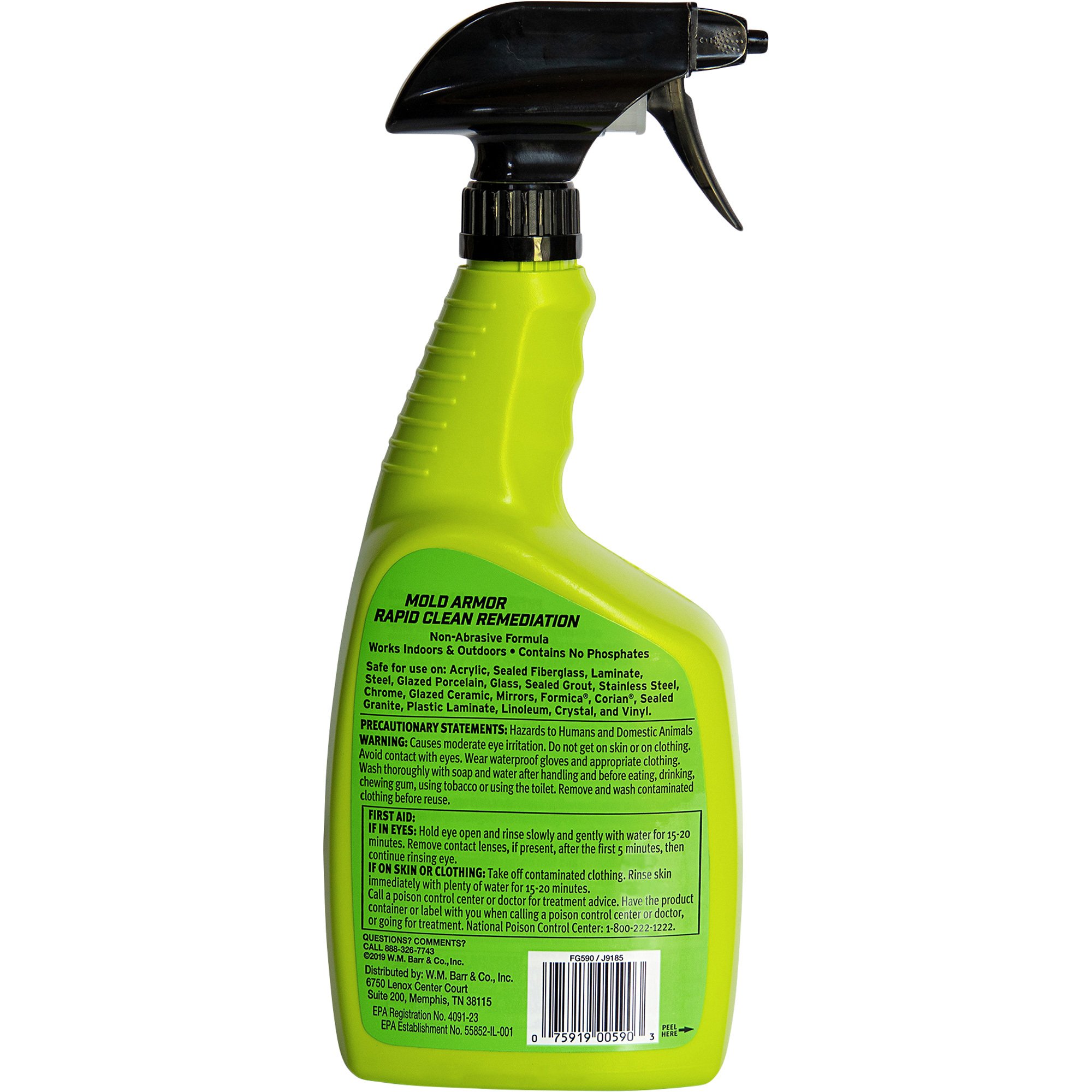 Mold Armor Rapid Clean Remediation Disinfectant Cleaner — 32-Oz. Spray ...