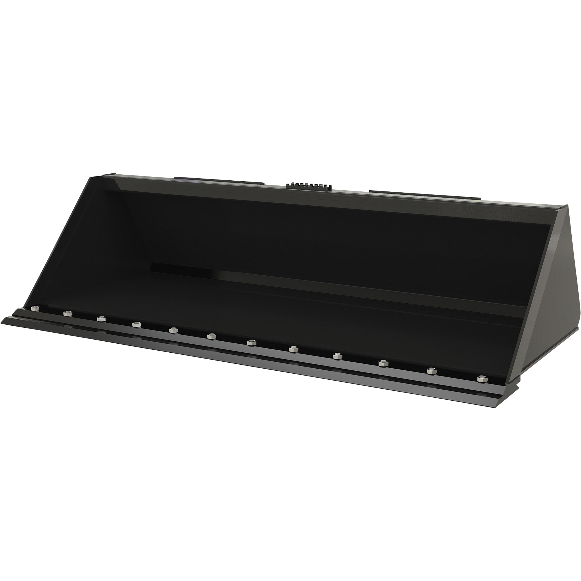 Vestil Low-Profile Skid Steer Bucket - 37 1/4in.L x 72in.W x 19 1/4in.H, Powder-Coated Steel, Model# EA-SKSB-72-LPX