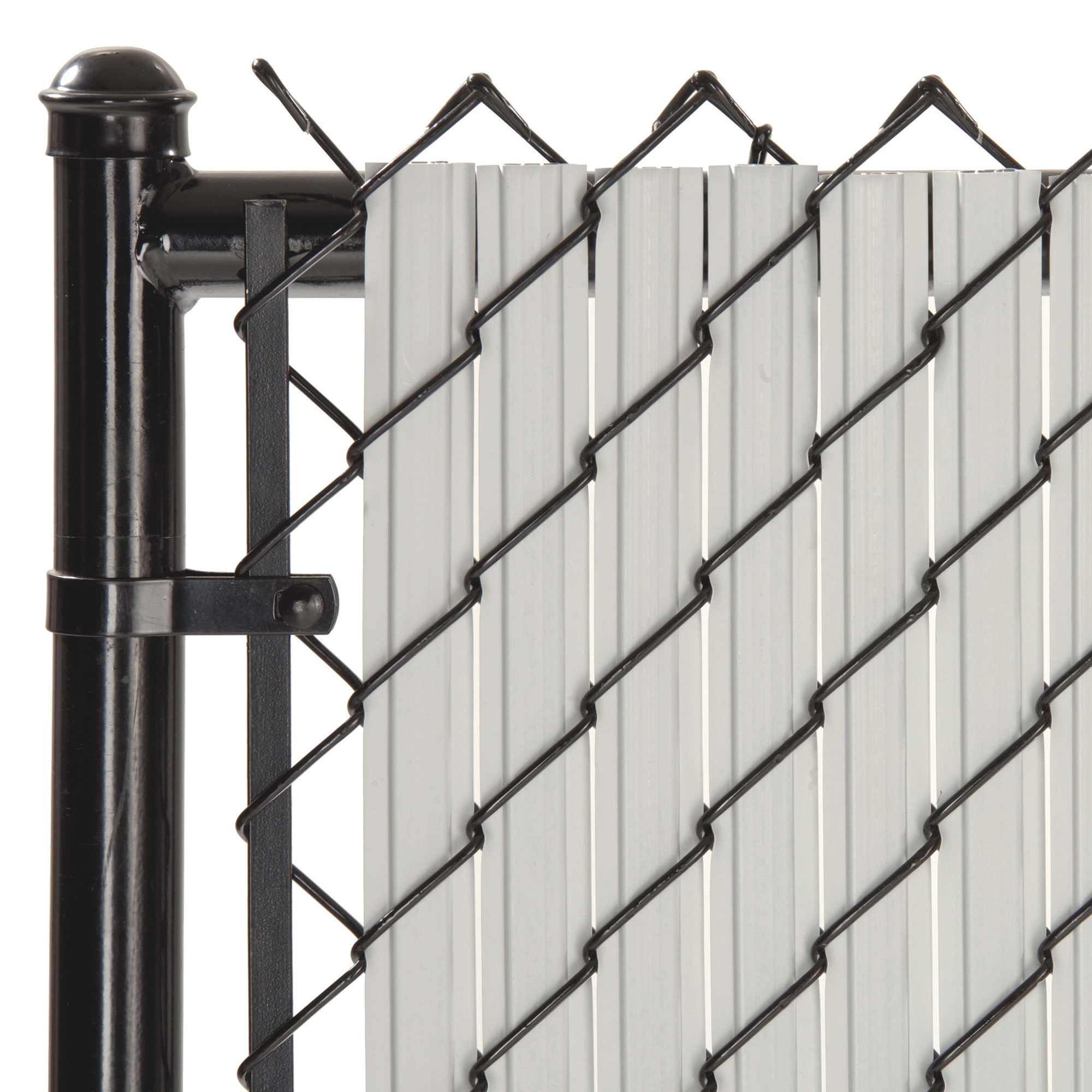 SoliTube Slats Chain Link Fence Privacy Slats, Gray, 82 Slats, Model# SS5GY  | Northern Tool