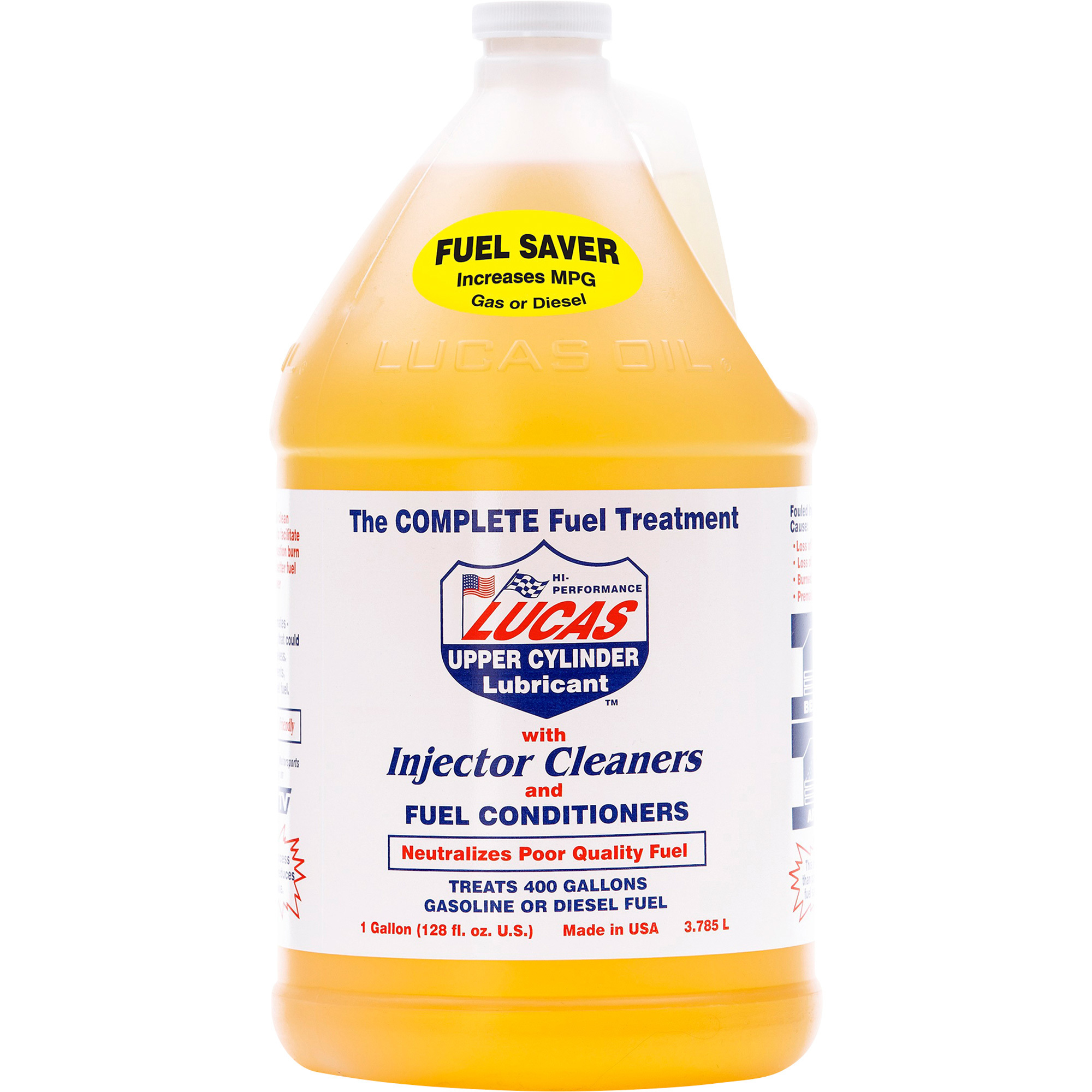 Lucas Fuel Treatment + Injector Cleaners, 1 Gal., Model# LUCA 10013