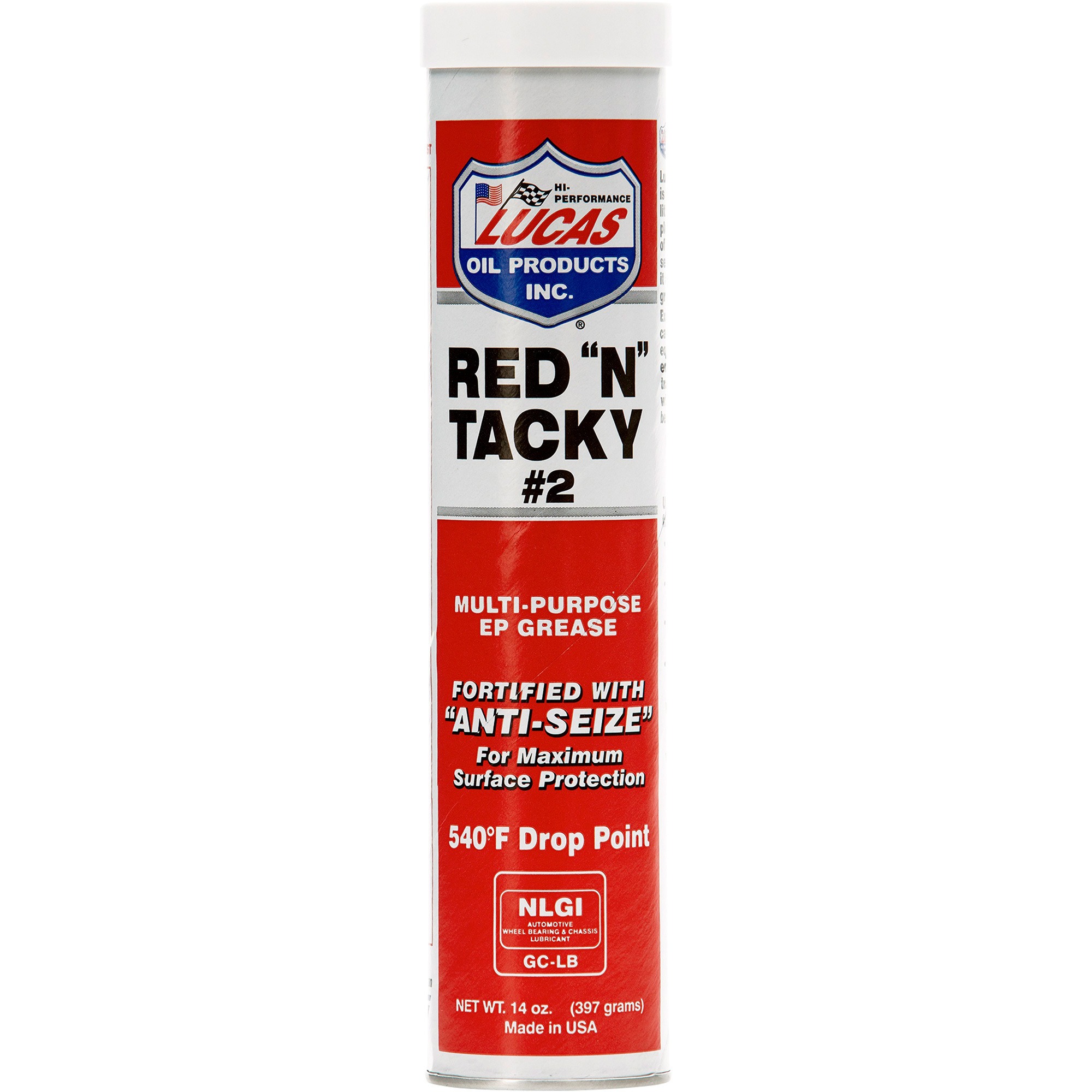 Lucas Multi-Purpose Grease, Red N' Tacky, 14 Oz., Model# LUCA10005