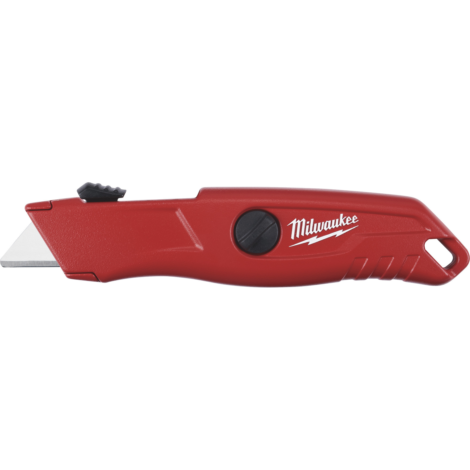 Milwaukee Self-Retracting Utility Knife, 6.52in.L x 0.89in.W x 1.41in ...