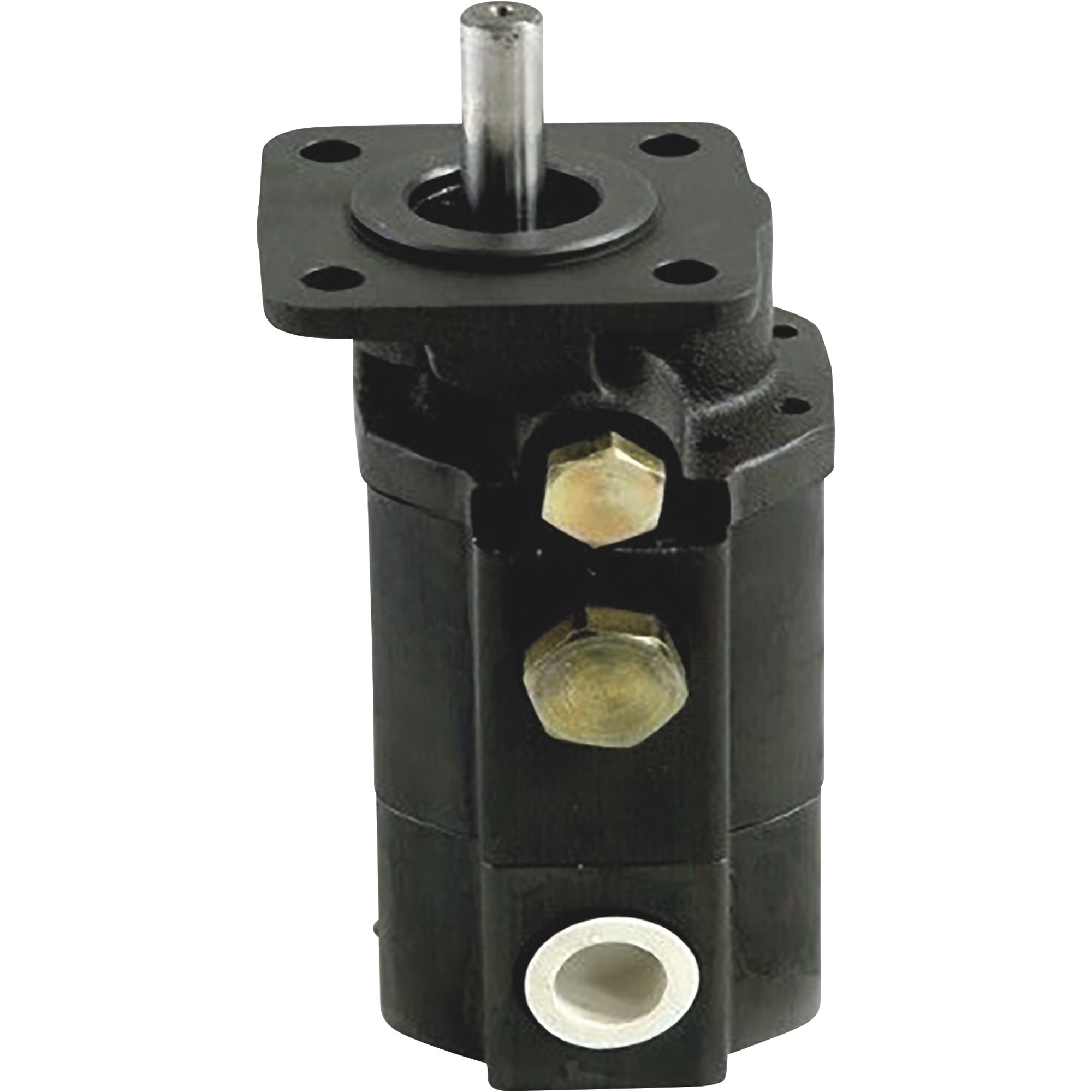NorTrac Cast Iron/Aluminum Two-Stage High/Low Hydraulic Gear Pump, 13 GPM, 1/2in. Dia. Shaft, Model# CBNA-10.9/2.1
