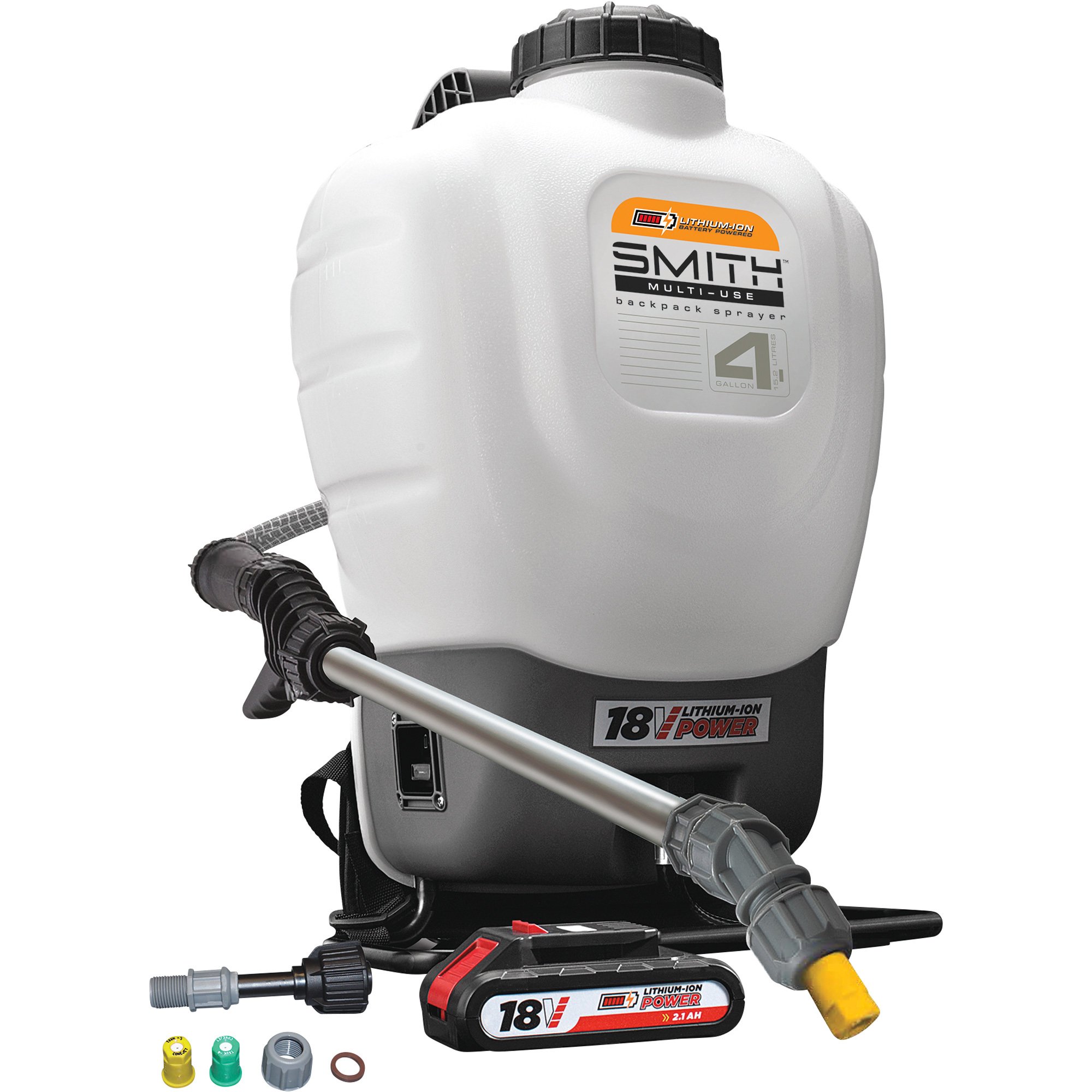 Smith MultiUse LithiumIon Disinfecting Backpack Sprayer — 4Gallon