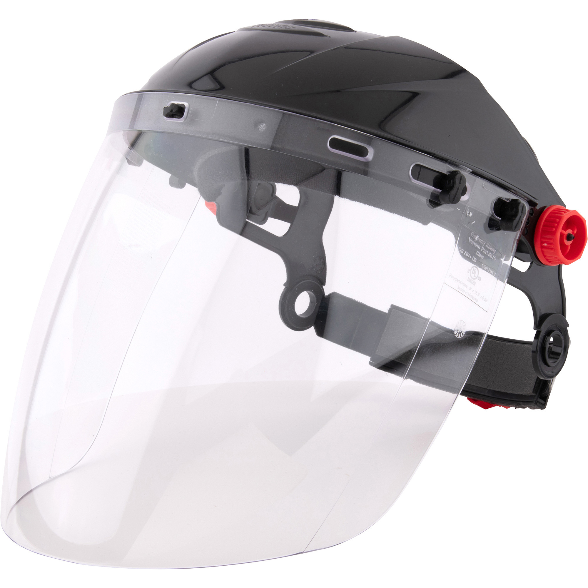 Lincoln Electric Welding Face Shield with Headgear, Black, Model# K4924 ...