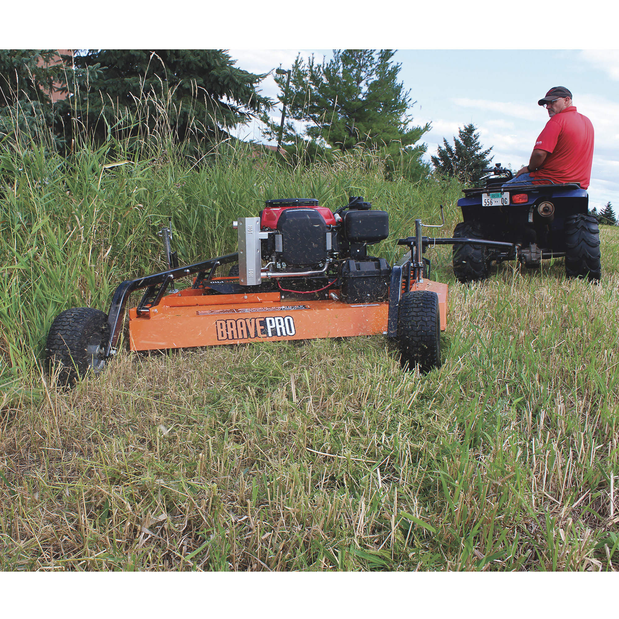 BravePro Rough Cut Pull-Behind Mower — 57in. Deck, 688cc Honda GXV630  V-Twin Engine, Model# BRPRC110HE | Northern Tool