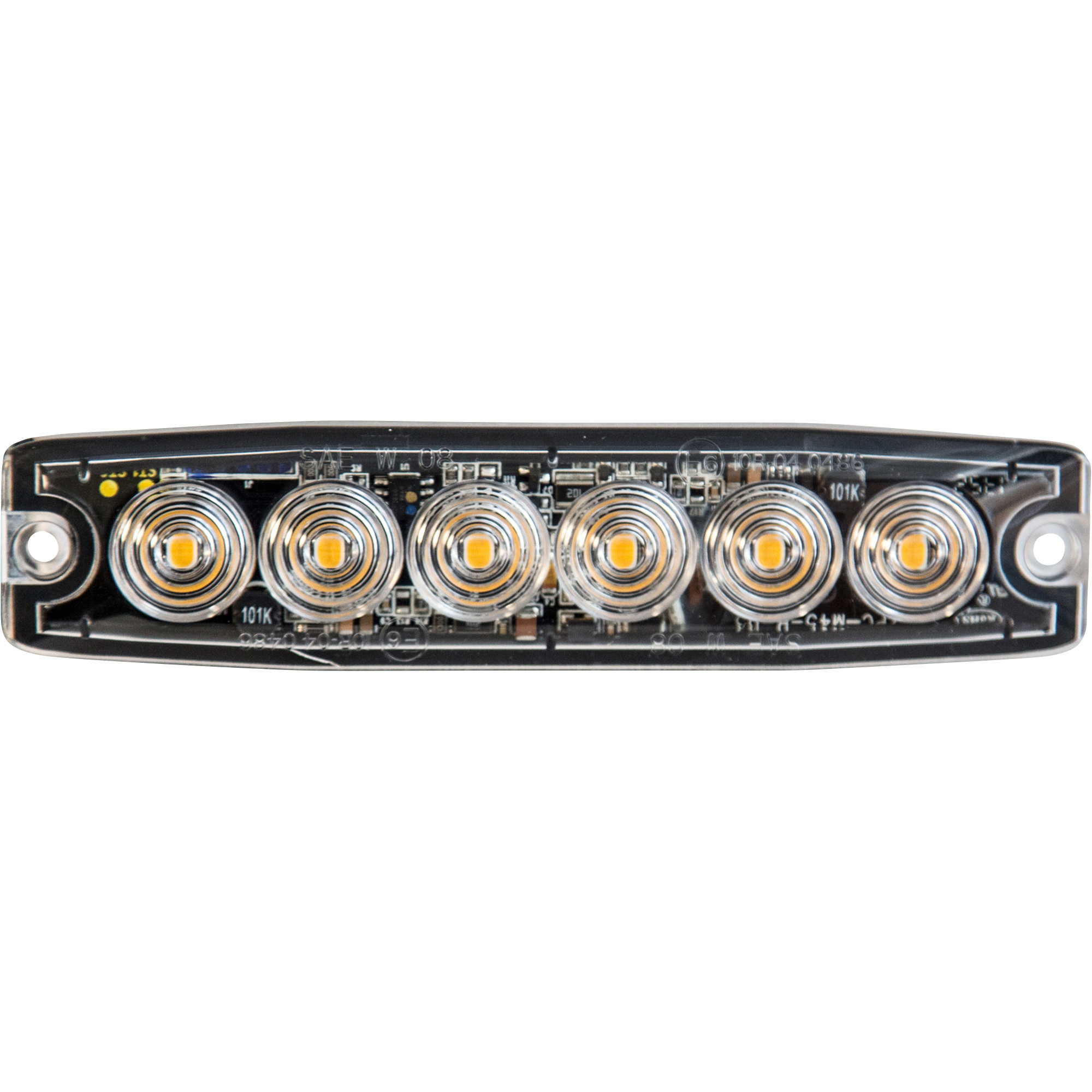 Buyers Products UltraThin LED Strobe Light — 5in.W, Amber, Model