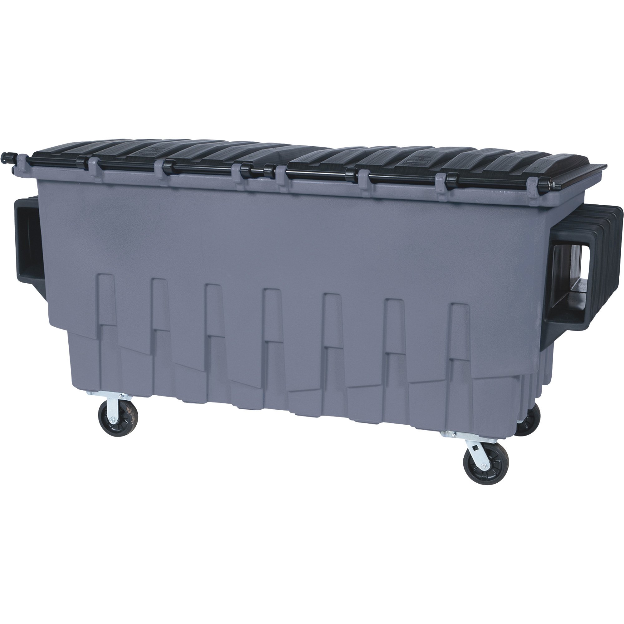 Toter Front Load Container Dumpster — Dark Cool Gray, 1 Cu. Yd., 750-Lb ...