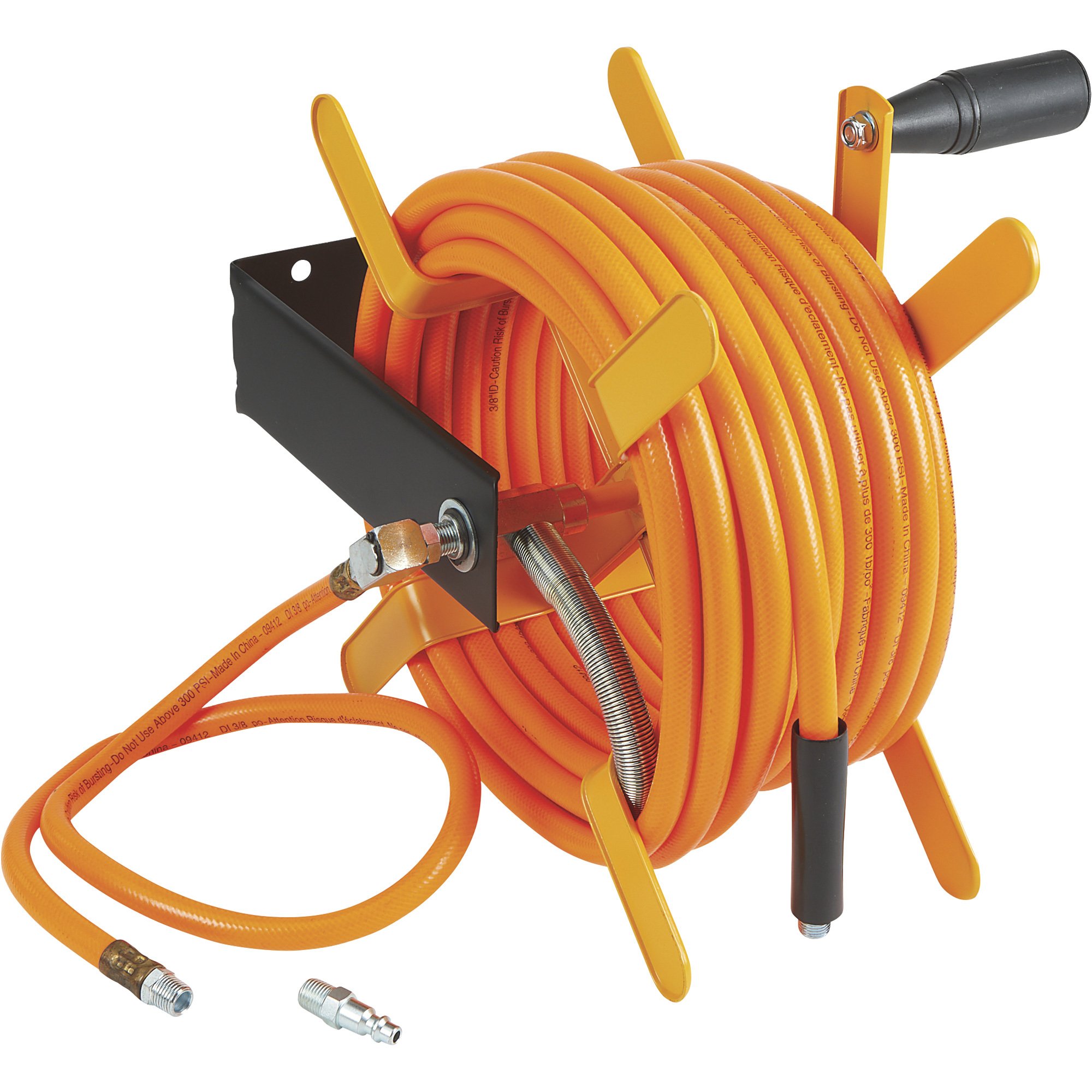 Amflo Wall-Mount Air Hose Reel — With 50ft. x 3/8in. Hose