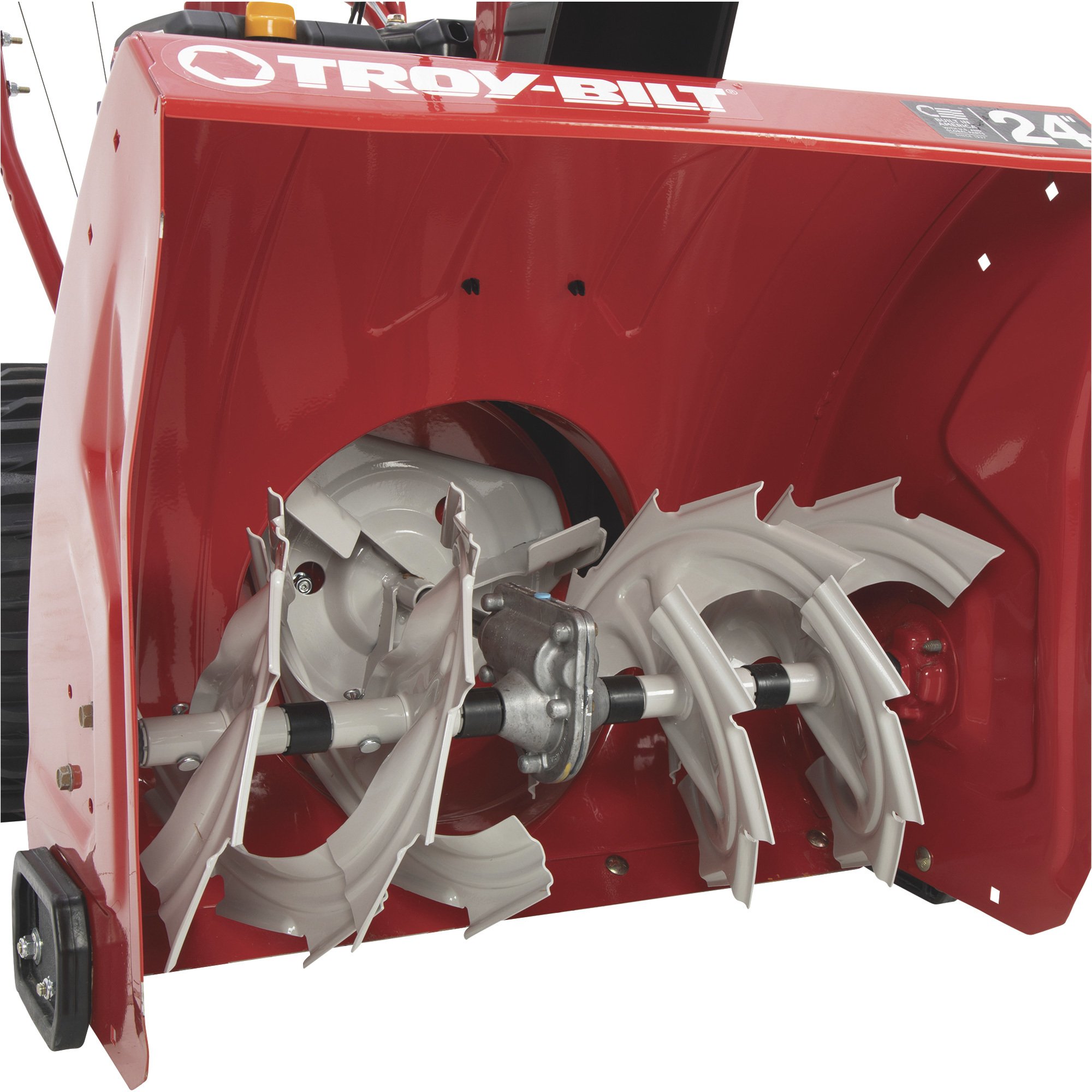 TroyBilt 2Stage Electric Start Snow Blower with Airless Tires — 24in