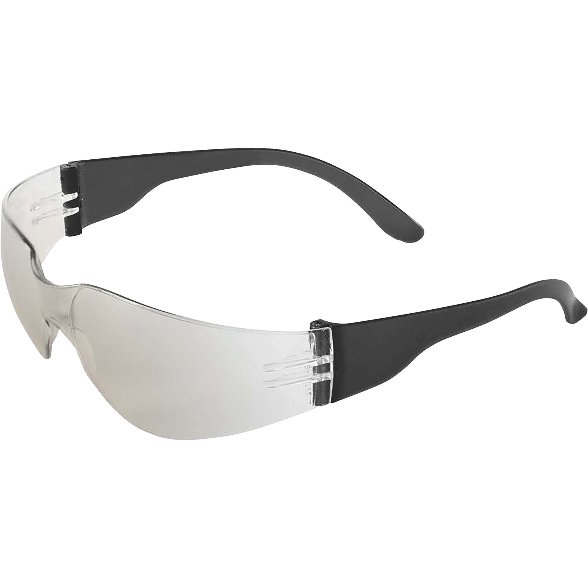 Bullhead Torrent Hard-Coated Safety Glasses, 12 Pairs, 10 Base Curve Wrap Around, Indoor/Outdoor Lens, Matte Black Temple