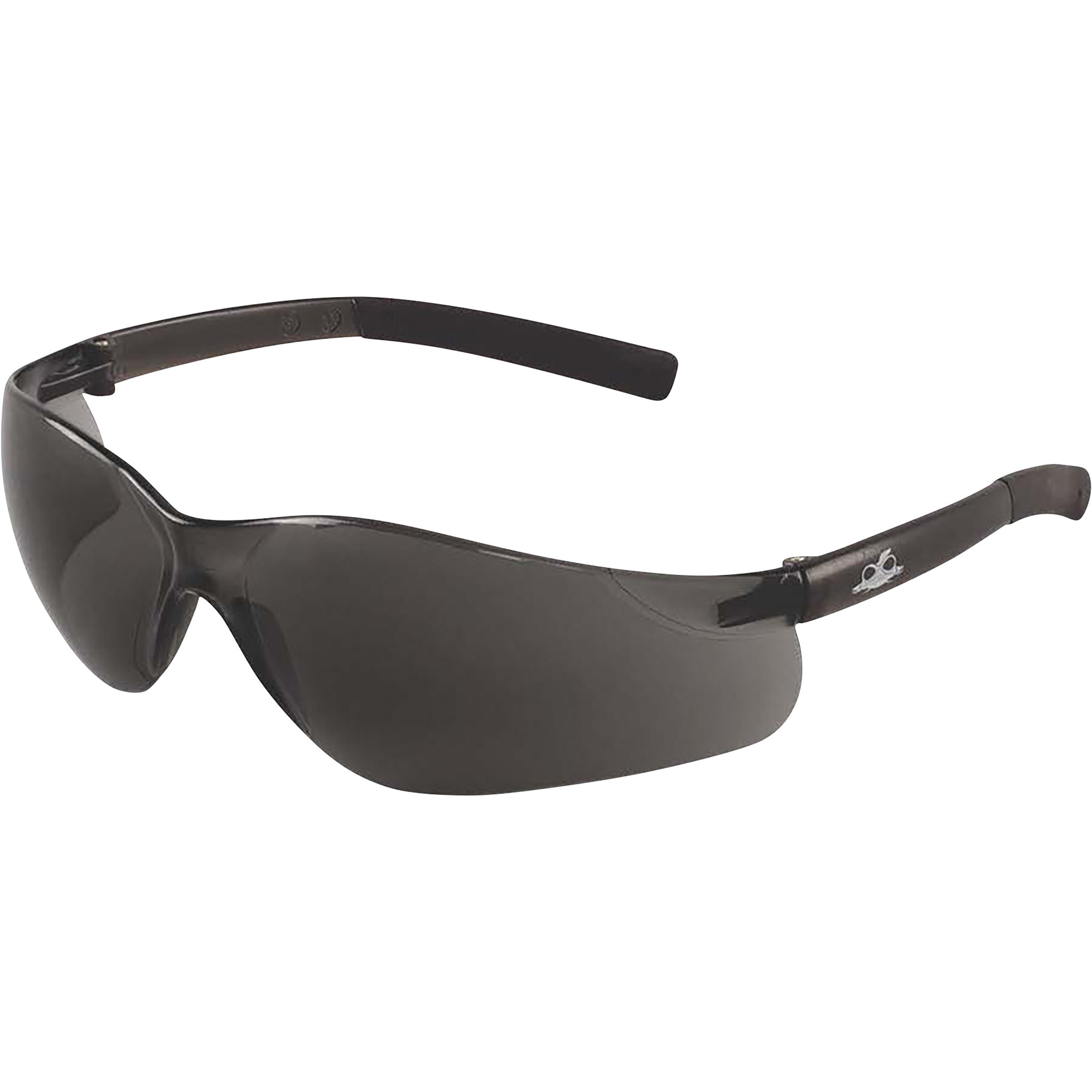 Bullhead Pavon Safety Glasses, 12 Pairs, 10 Base Curve, Smoke Lenses, Frosted Black Temple