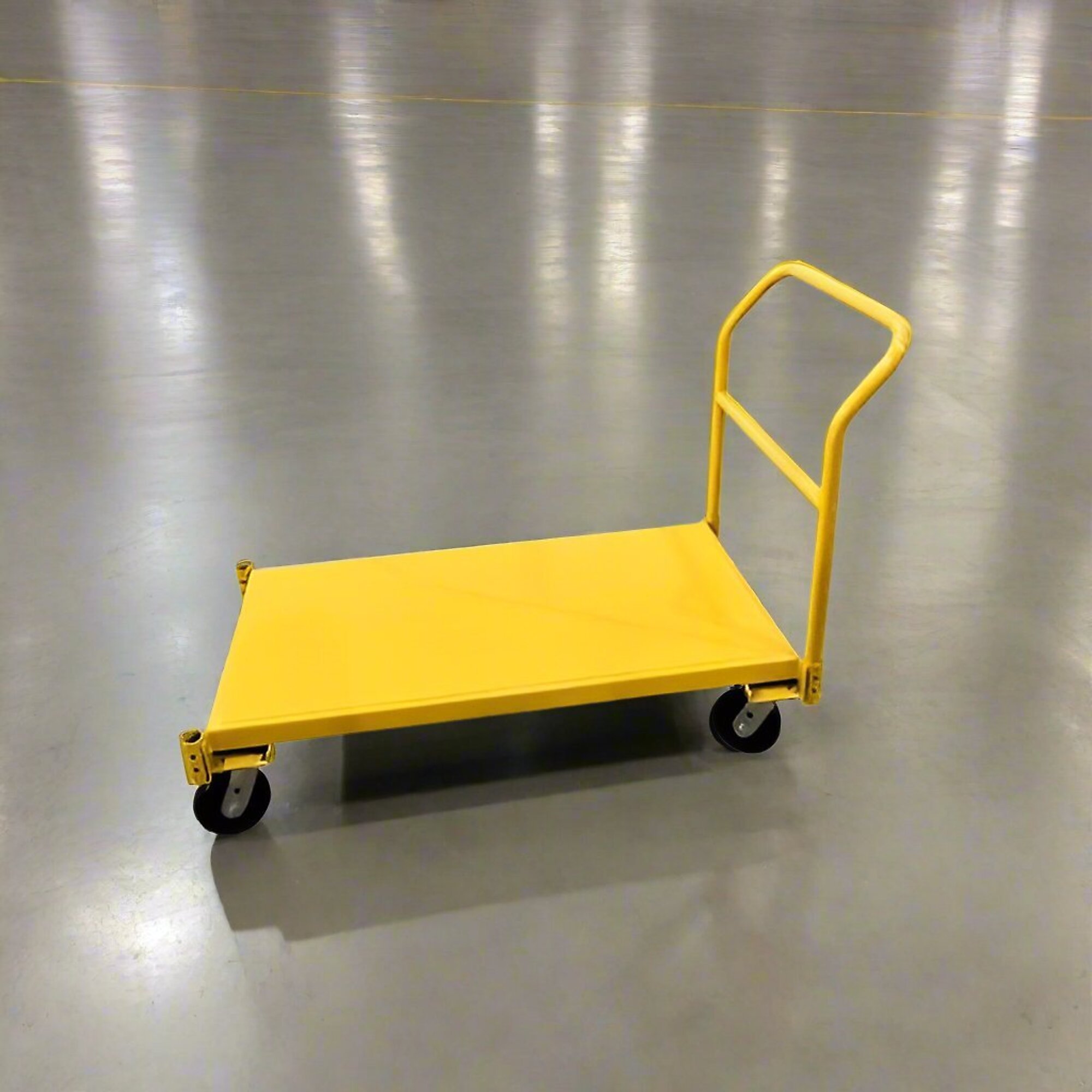 Removable Steel Platform Troll Steel Platform Truck with Removable Handle, 3000-Lb. Capacity ...