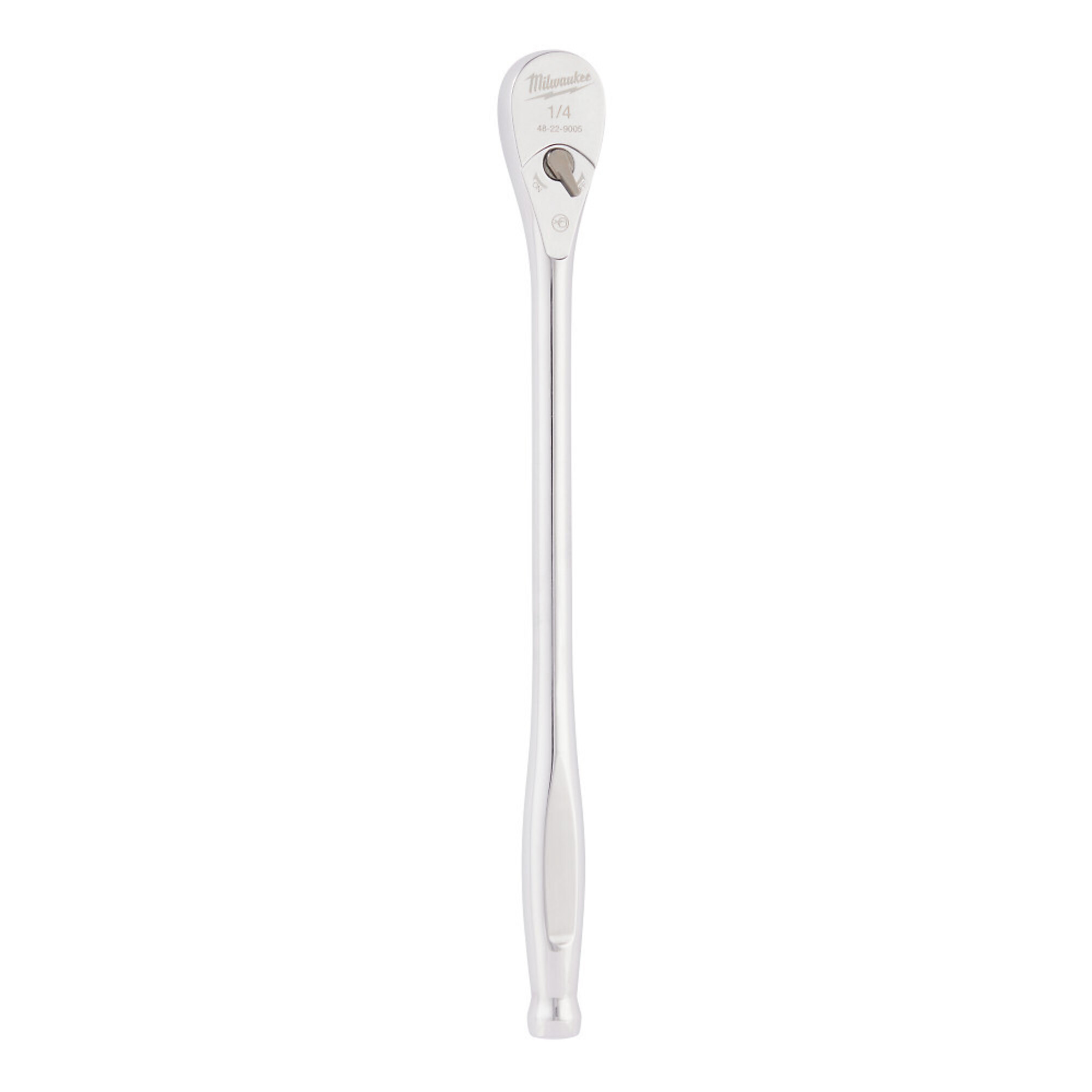 Milwaukee 9in. Extended Reach Ratchet, 1/4in. Drive, Model# 48-22-9005