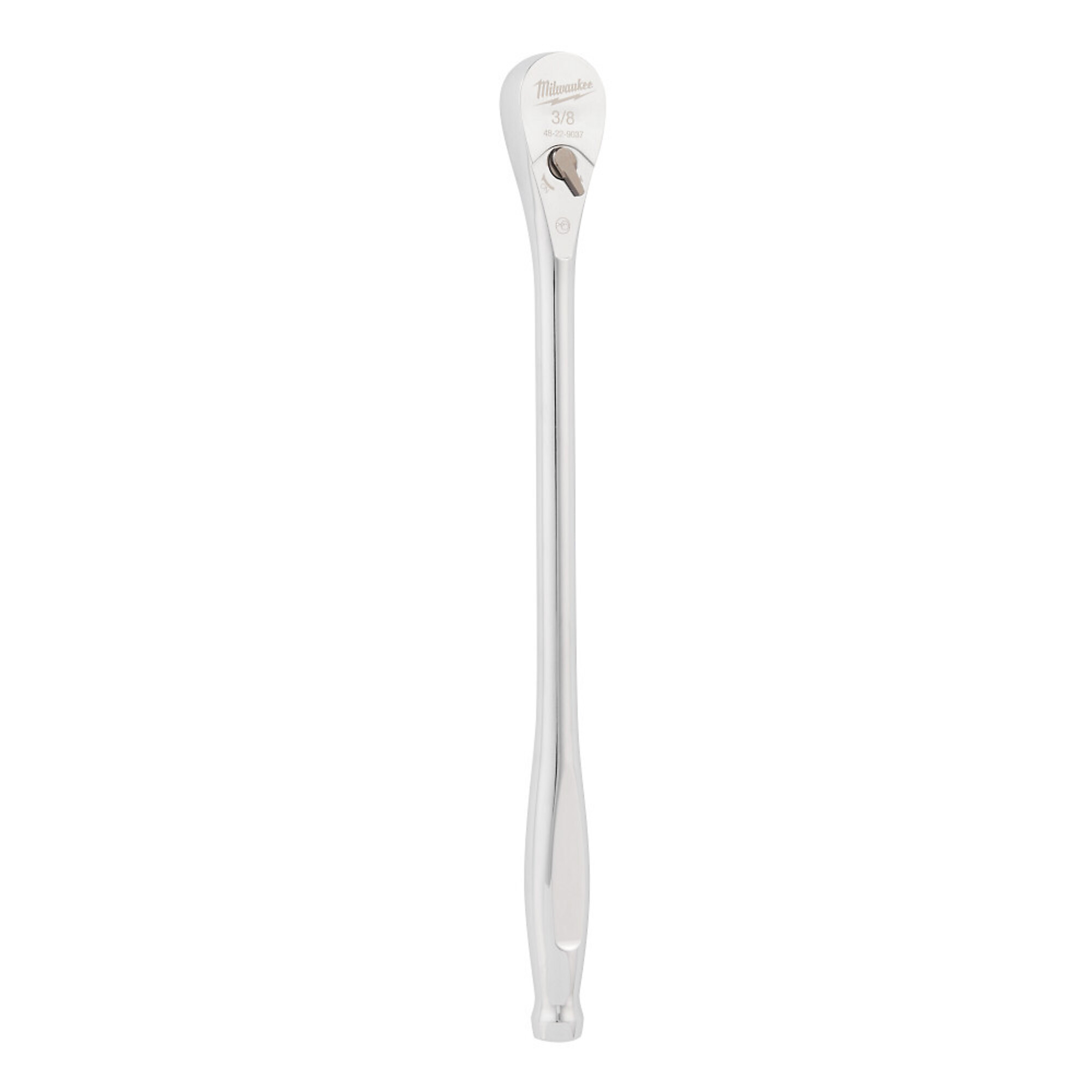 Milwaukee 12in. Extended Reach Ratchet, 3/8in. Drive, Model# 48-22-9037