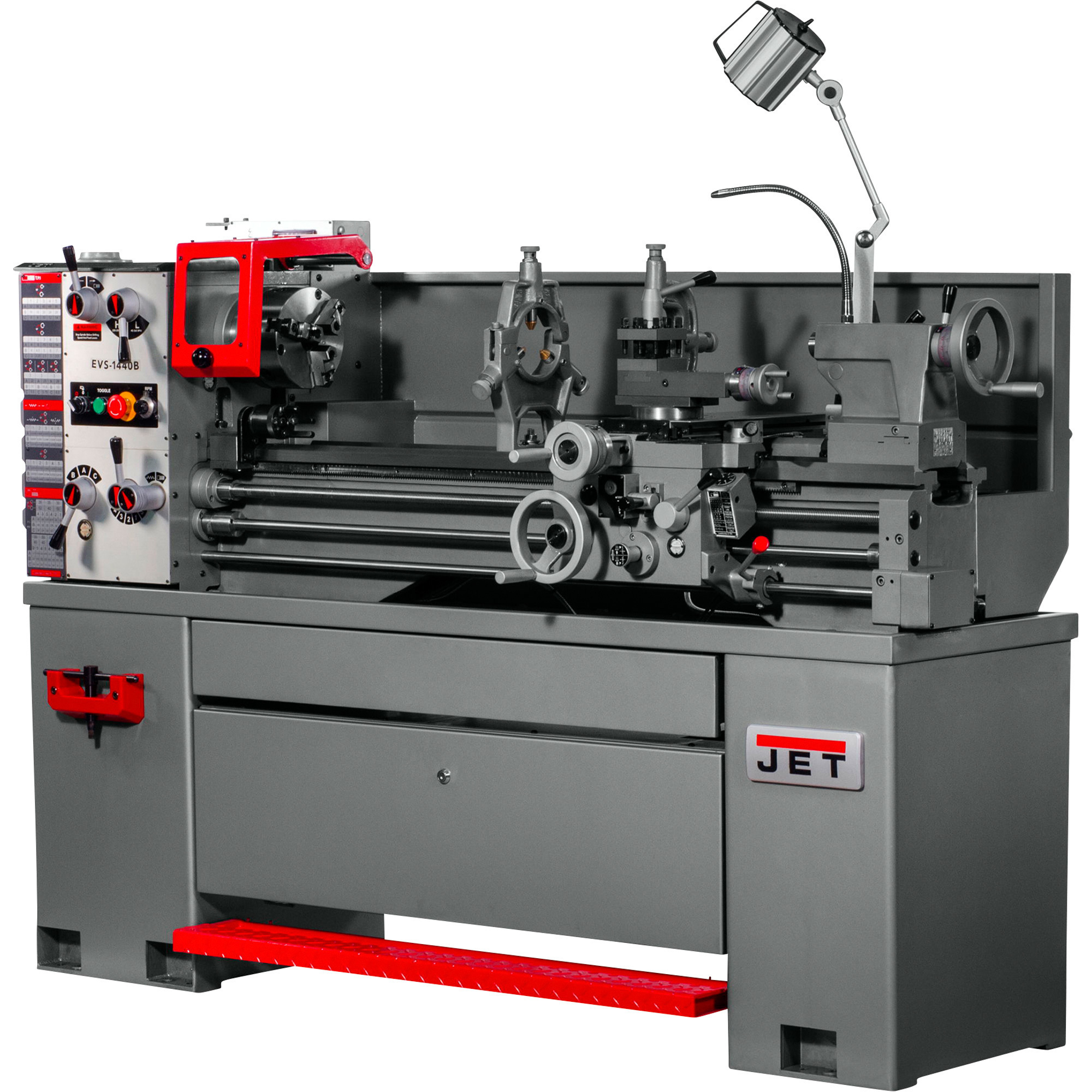 JET 14in. x 40in. Electronic Variable-Speed Lathe with Acu-Rite 203 DRO, 3 HP, 230/460V, Model# EVS-1440B