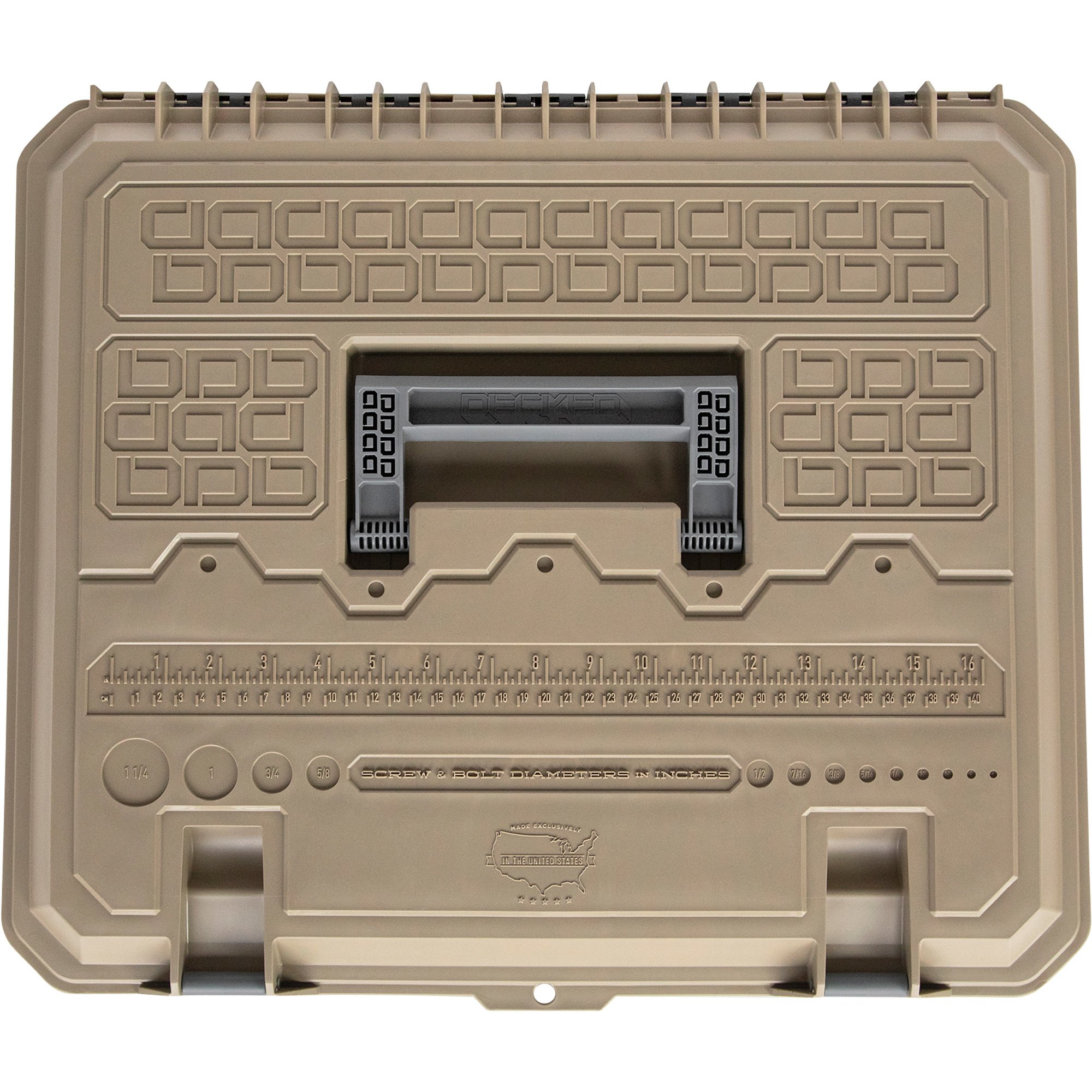 DECKED DBox — 20.5in.L x 17.5in.W, Polypropylene, Model AD5DTAN