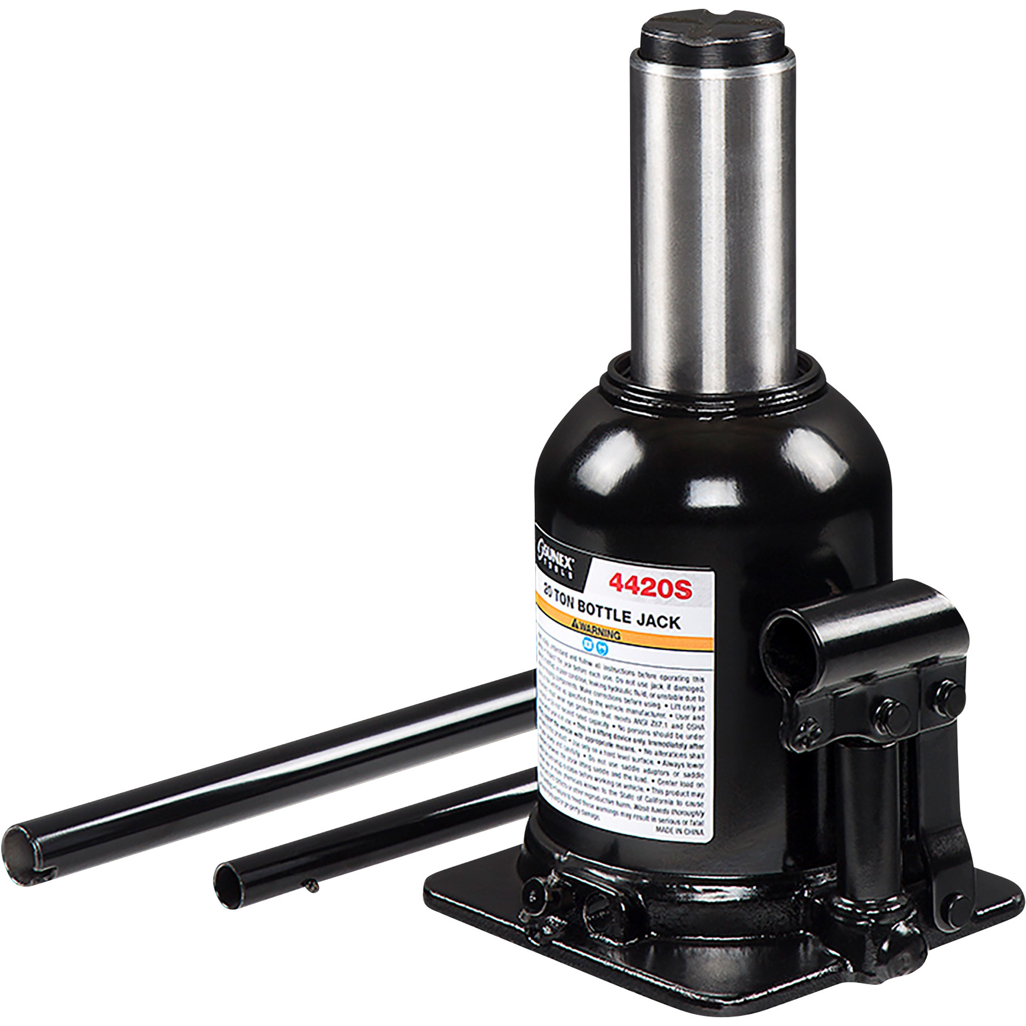 Sunex Tools Short Bottle Jack — 20-Ton Capacity, 7.5in. to 13.8in