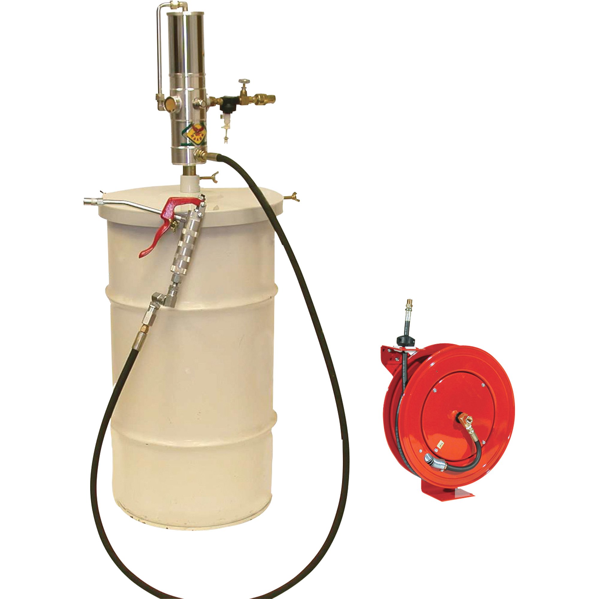 Zee Line Air Pneumatic Grease Pump — 60:1 Pressure, With 52-Ft